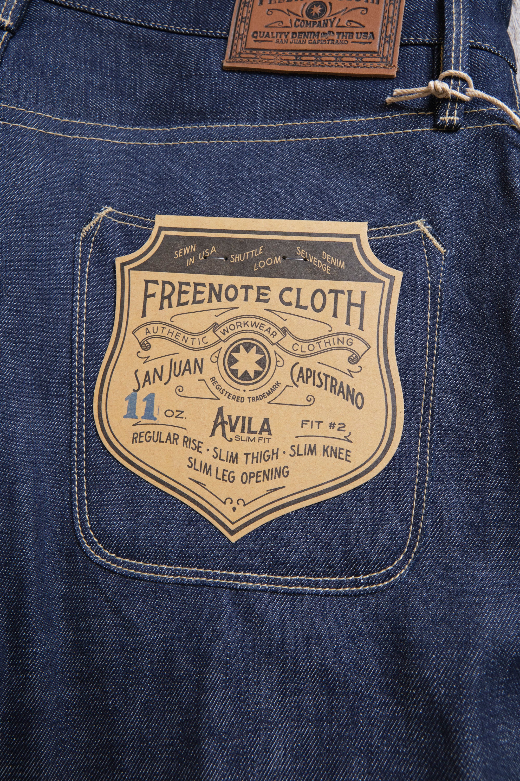 Avila Slim Taper 11 Ounce Memphis Blue Denim