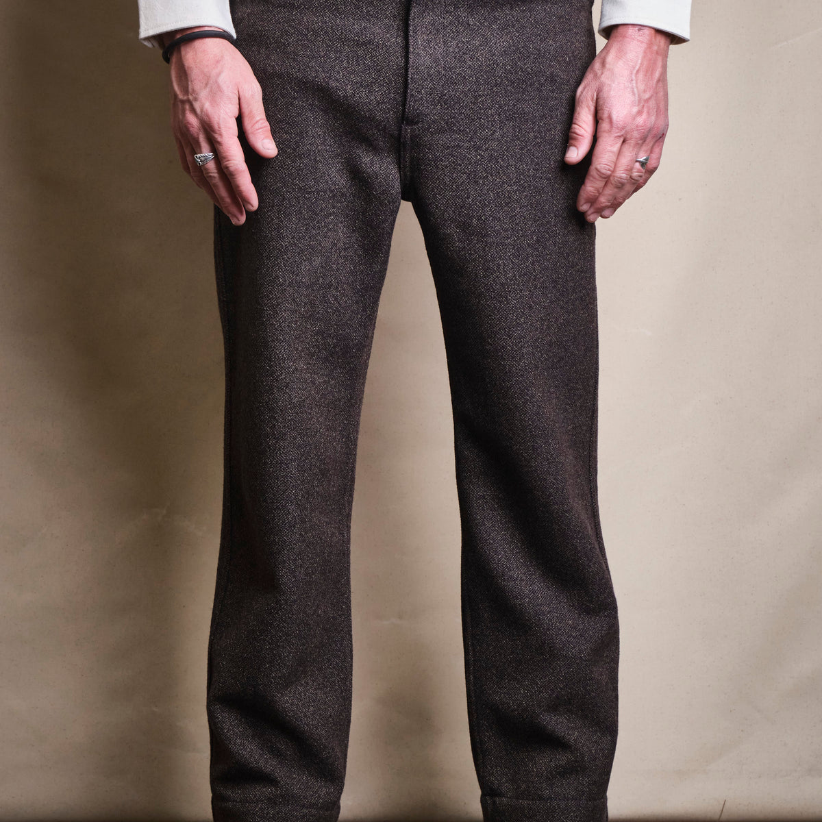 Duster Pant Brown Wool