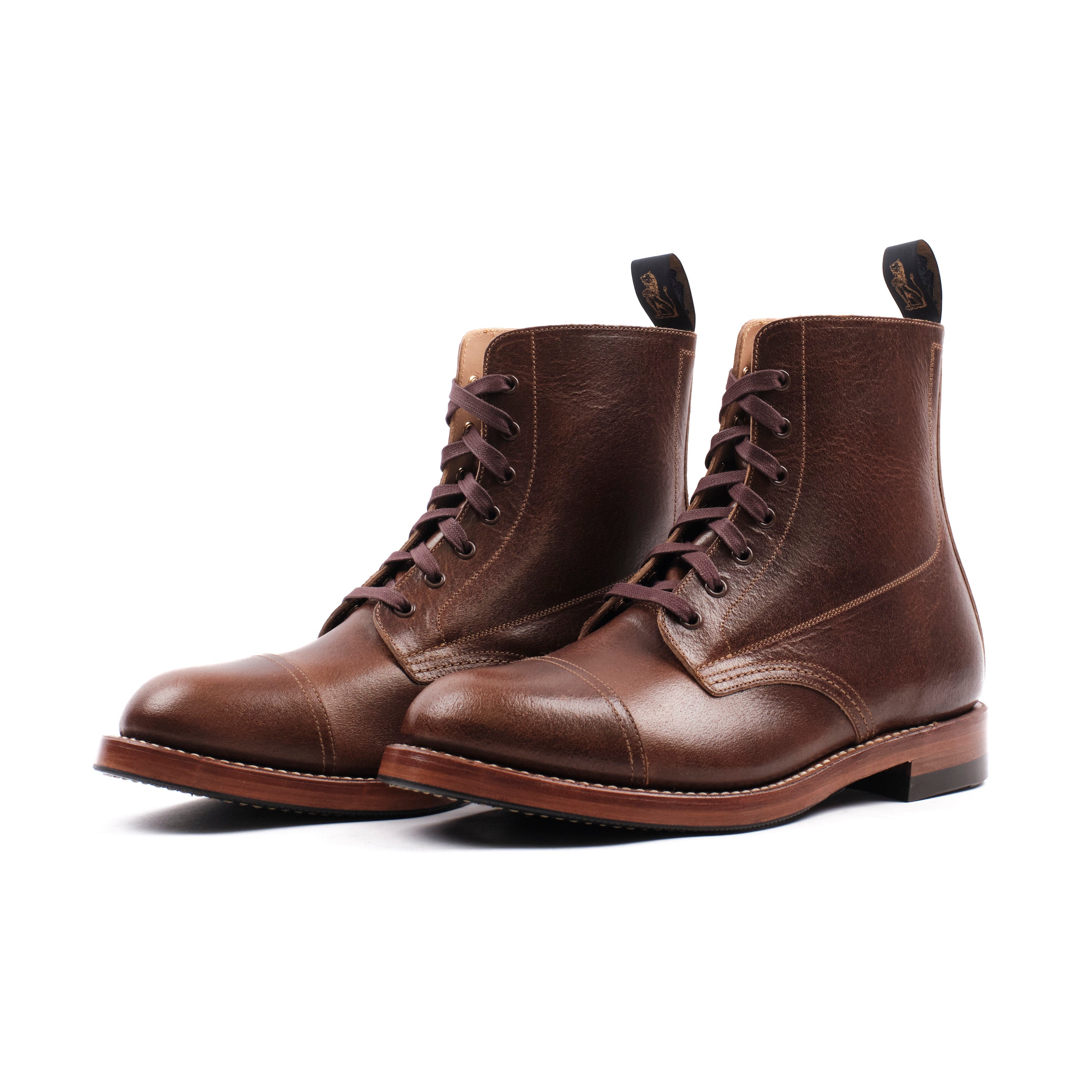 John Lofgren Montgomery Boot - Horween SHF Horsehide Havana