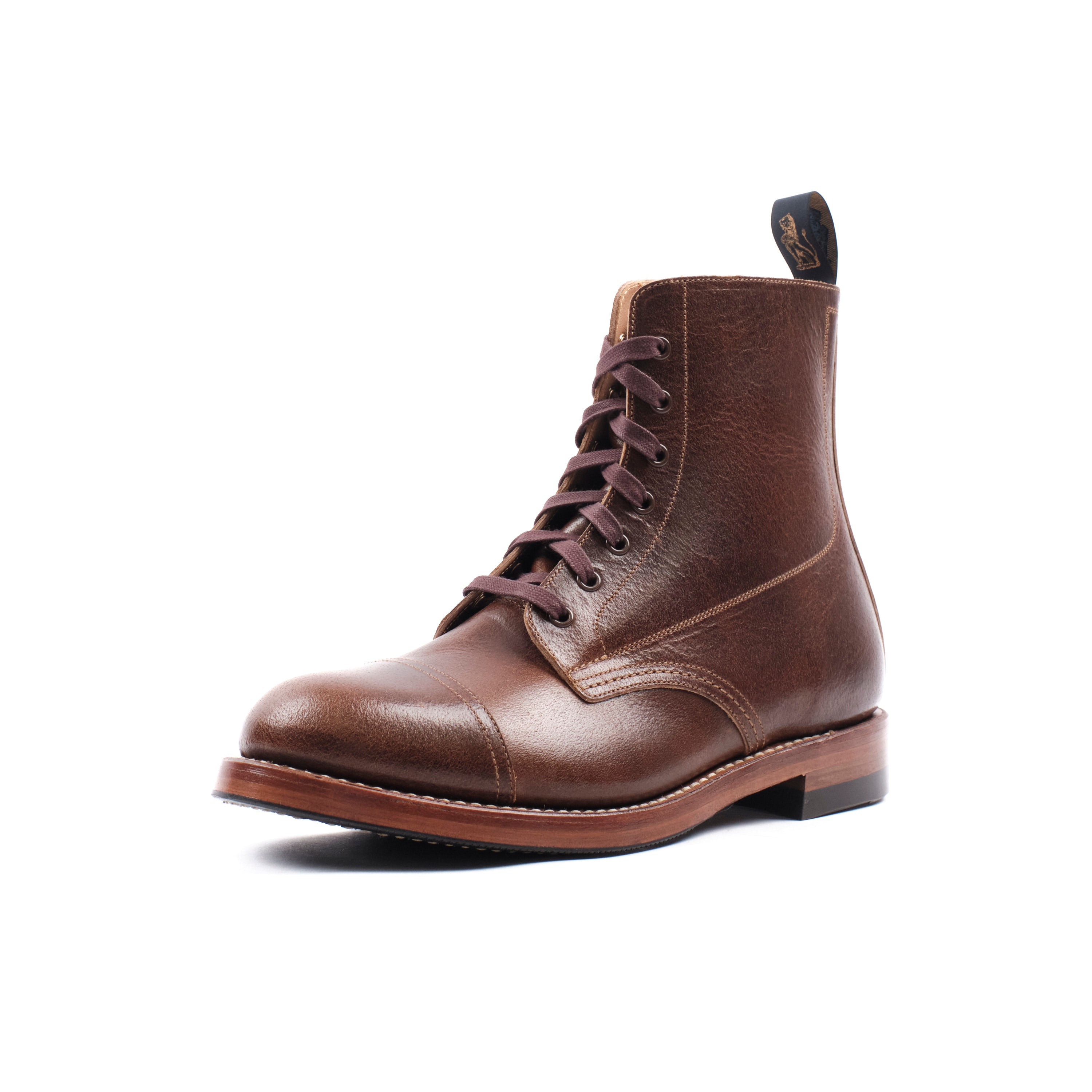 John Lofgren Montgomery Boot - Horween SHF Horsehide Havana