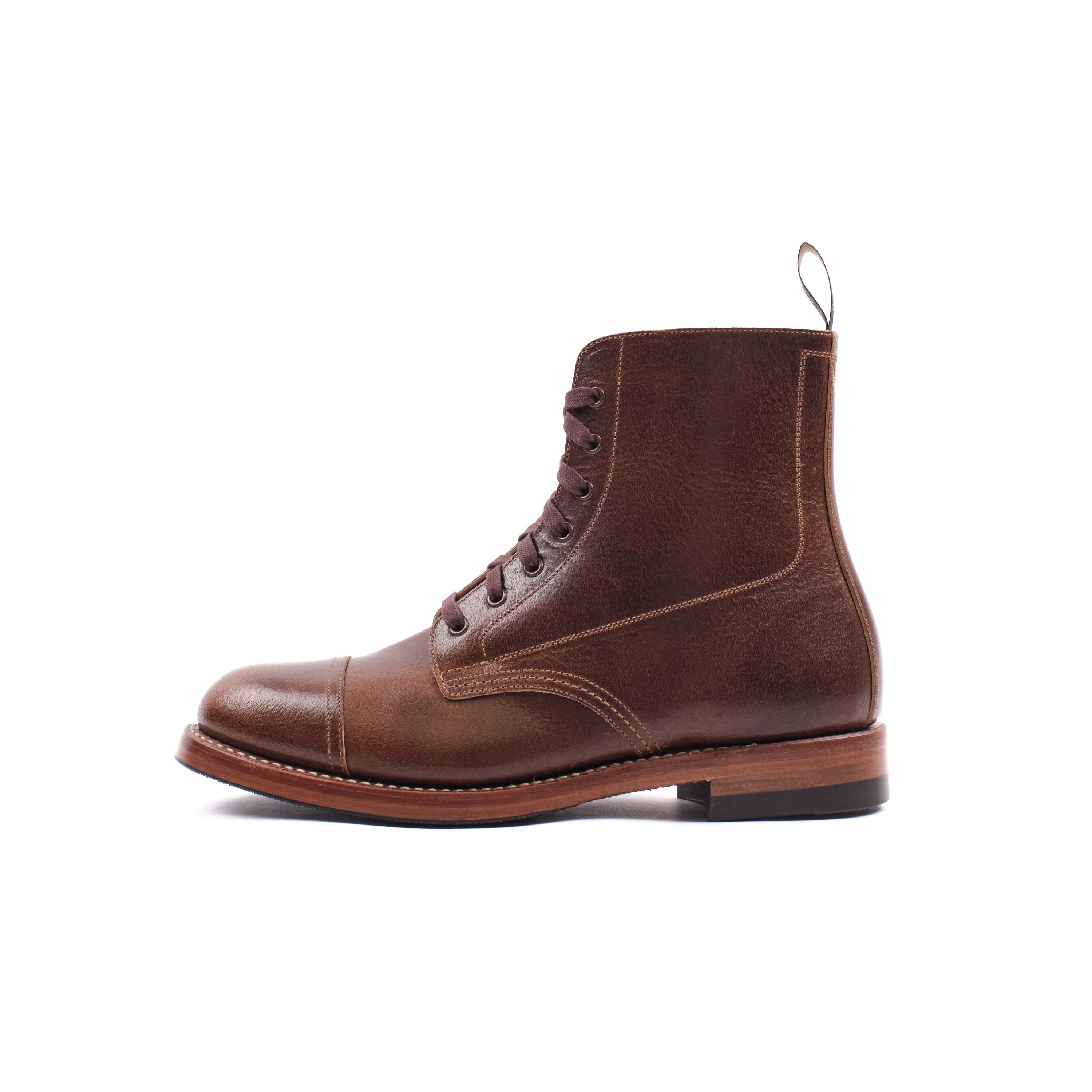 John Lofgren Montgomery Boot - Horween SHF Horsehide Havana