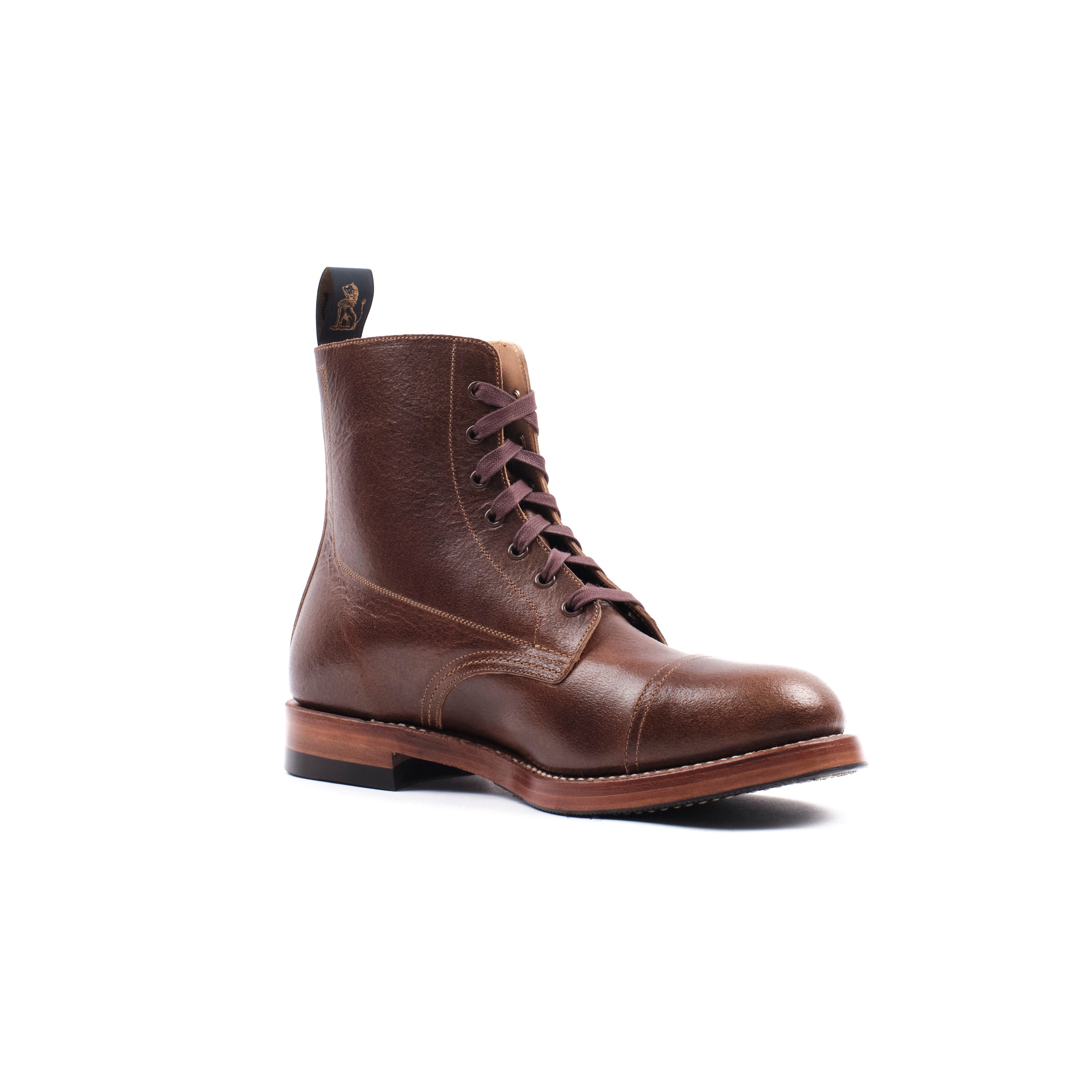 John Lofgren Montgomery Boot - Horween SHF Horsehide Havana