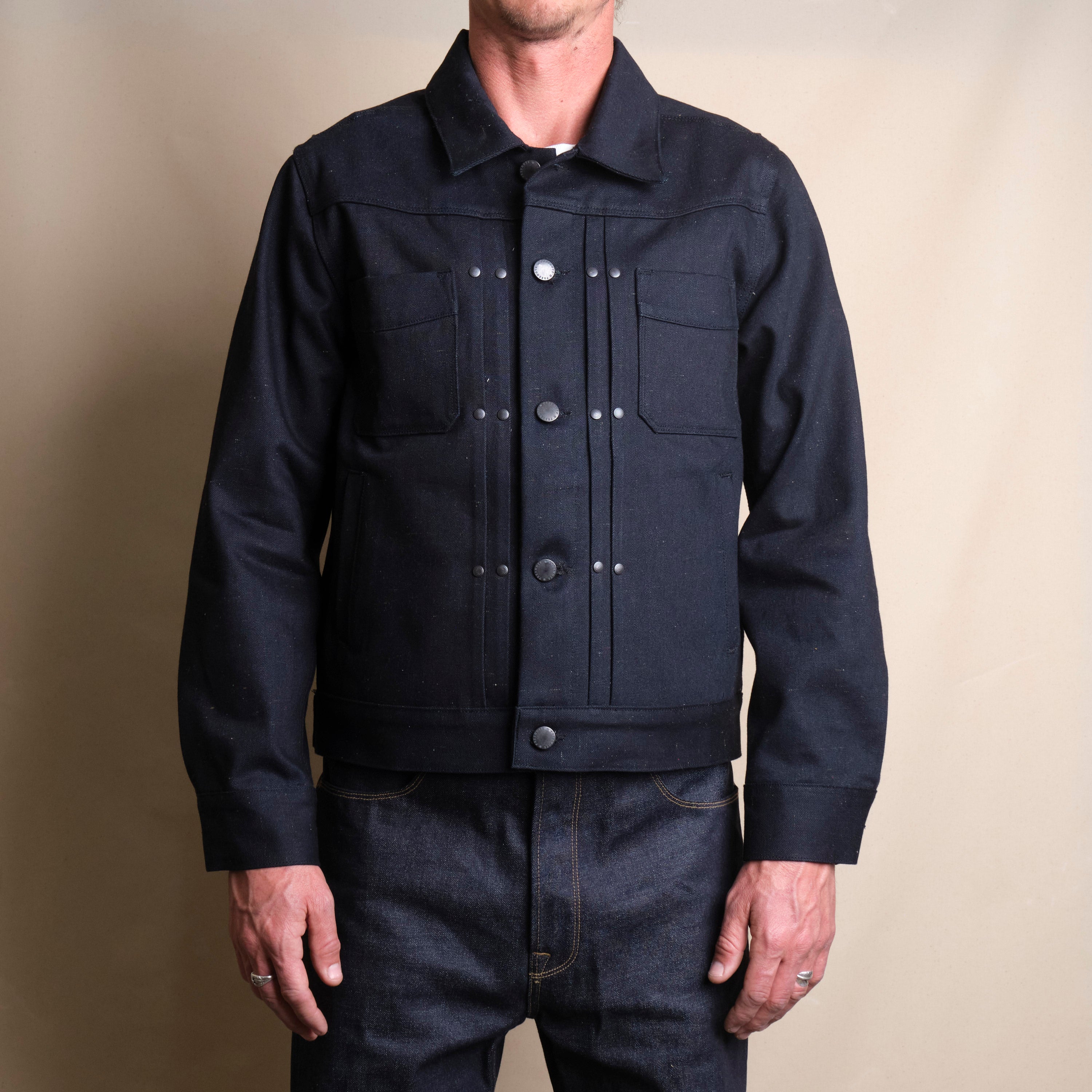 Riders Jacket 14 Ounce Raw Fleck