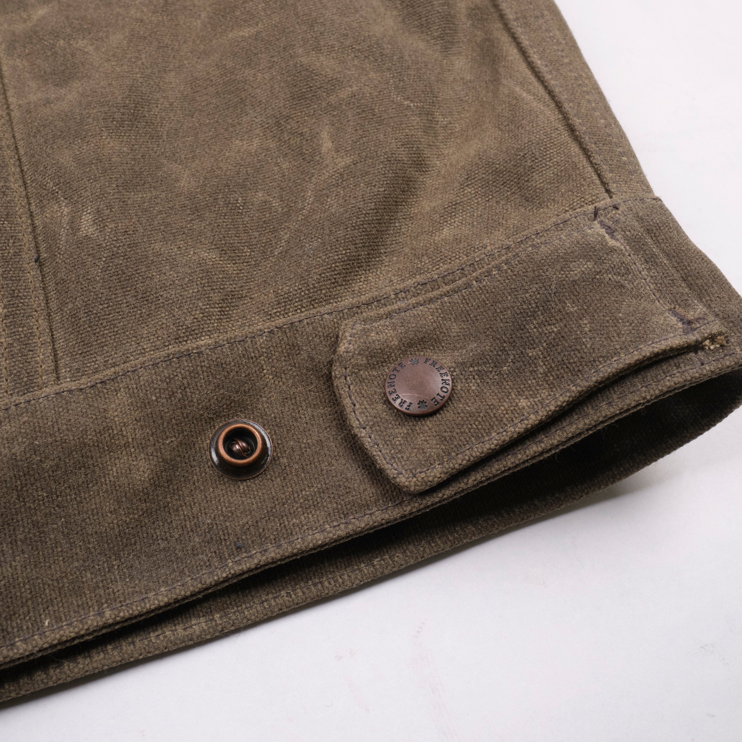 Faro Jacket Tobacco Heavy Waxed Canvas Blue Lining