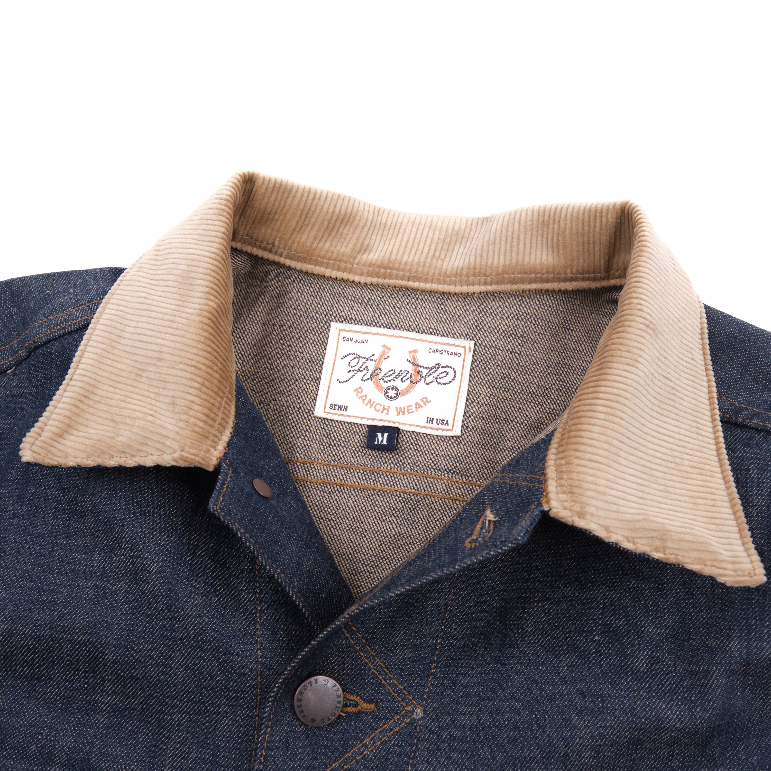 High Low 13 Ounce Natural Indigo Jacket