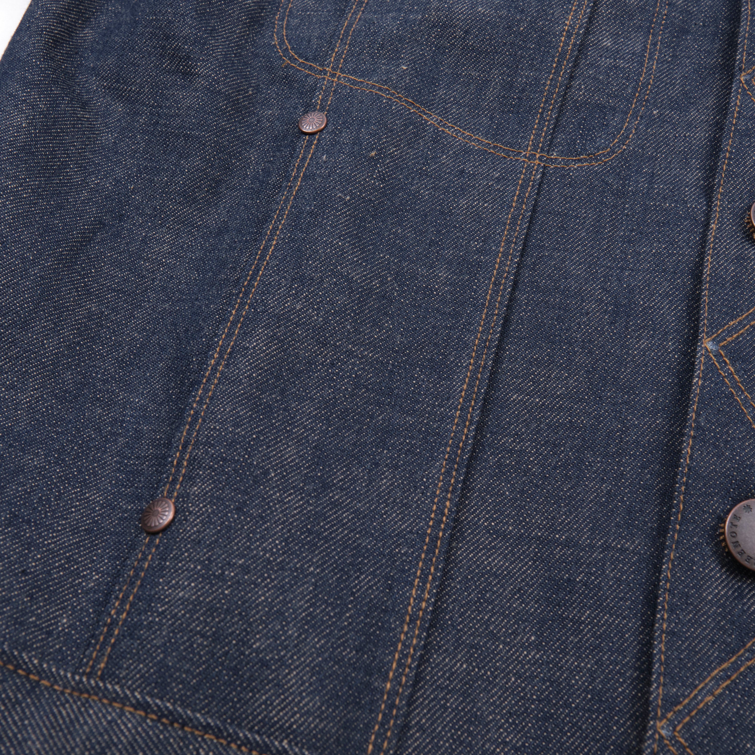 High Low 13 Ounce Natural Indigo Jacket