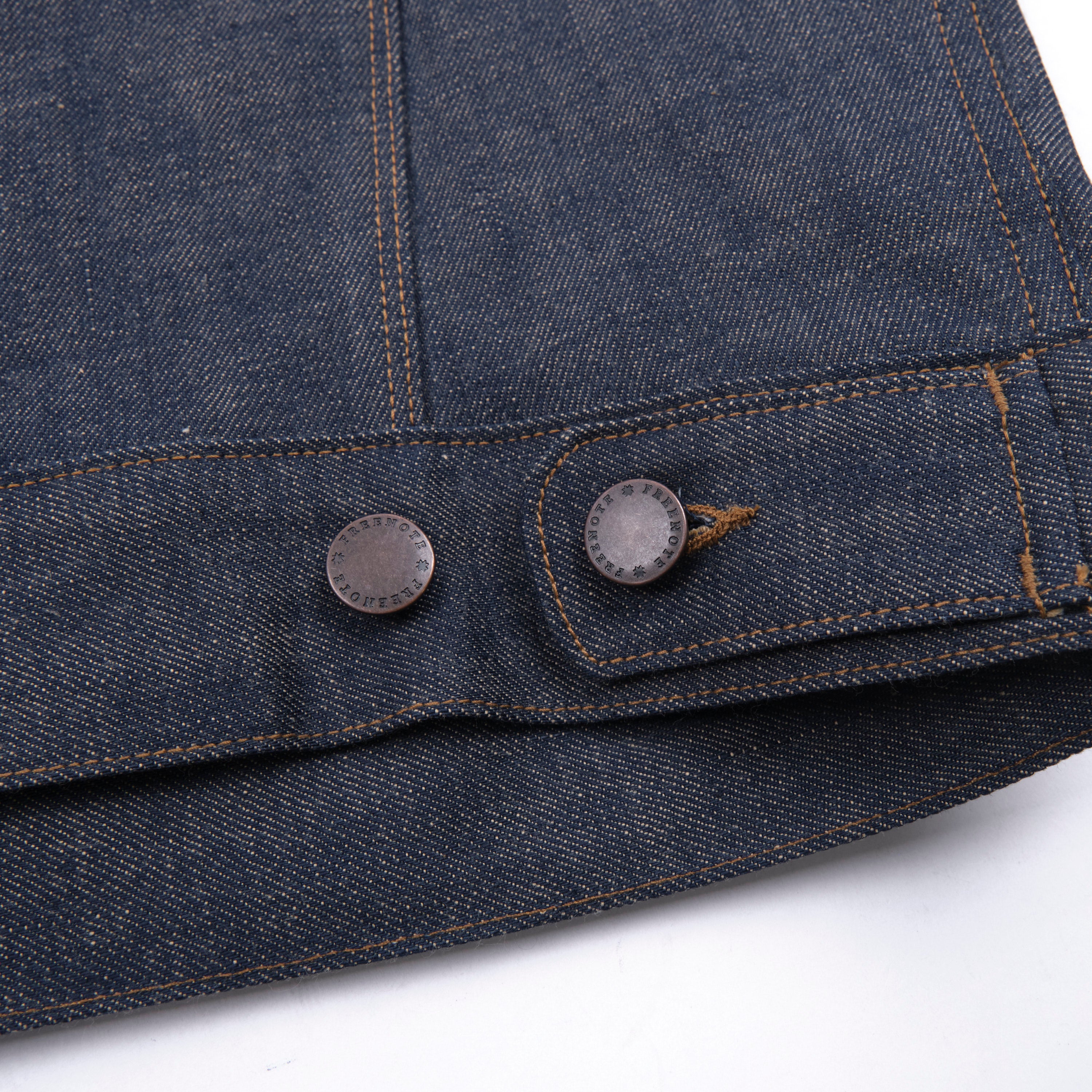 High Low 13 Ounce Natural Indigo Jacket