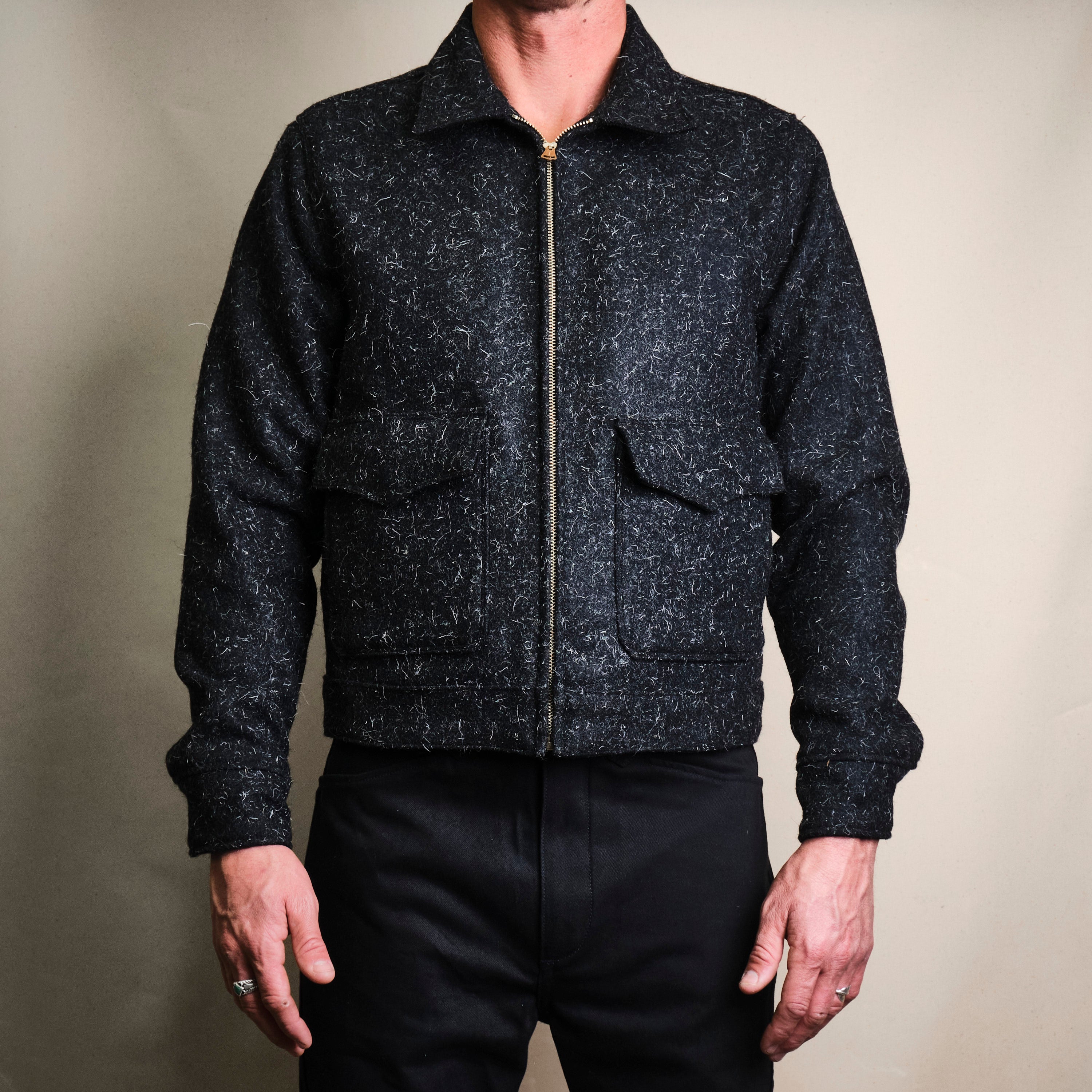 トップス Fremder black nesrum wool by Algernon Alcorn Wool | Black Kemp