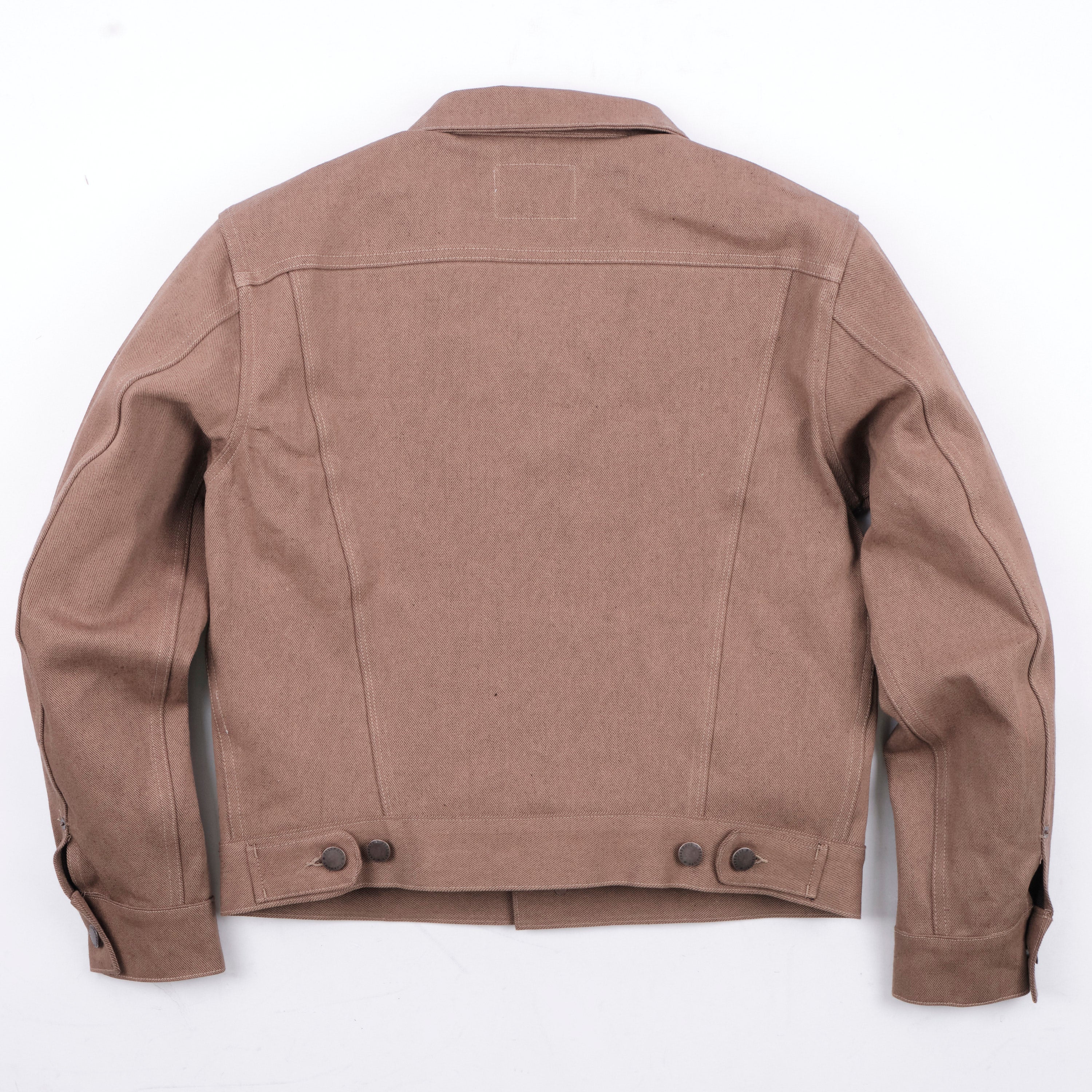 High Low 15 Ounce Brown Denim Jacket