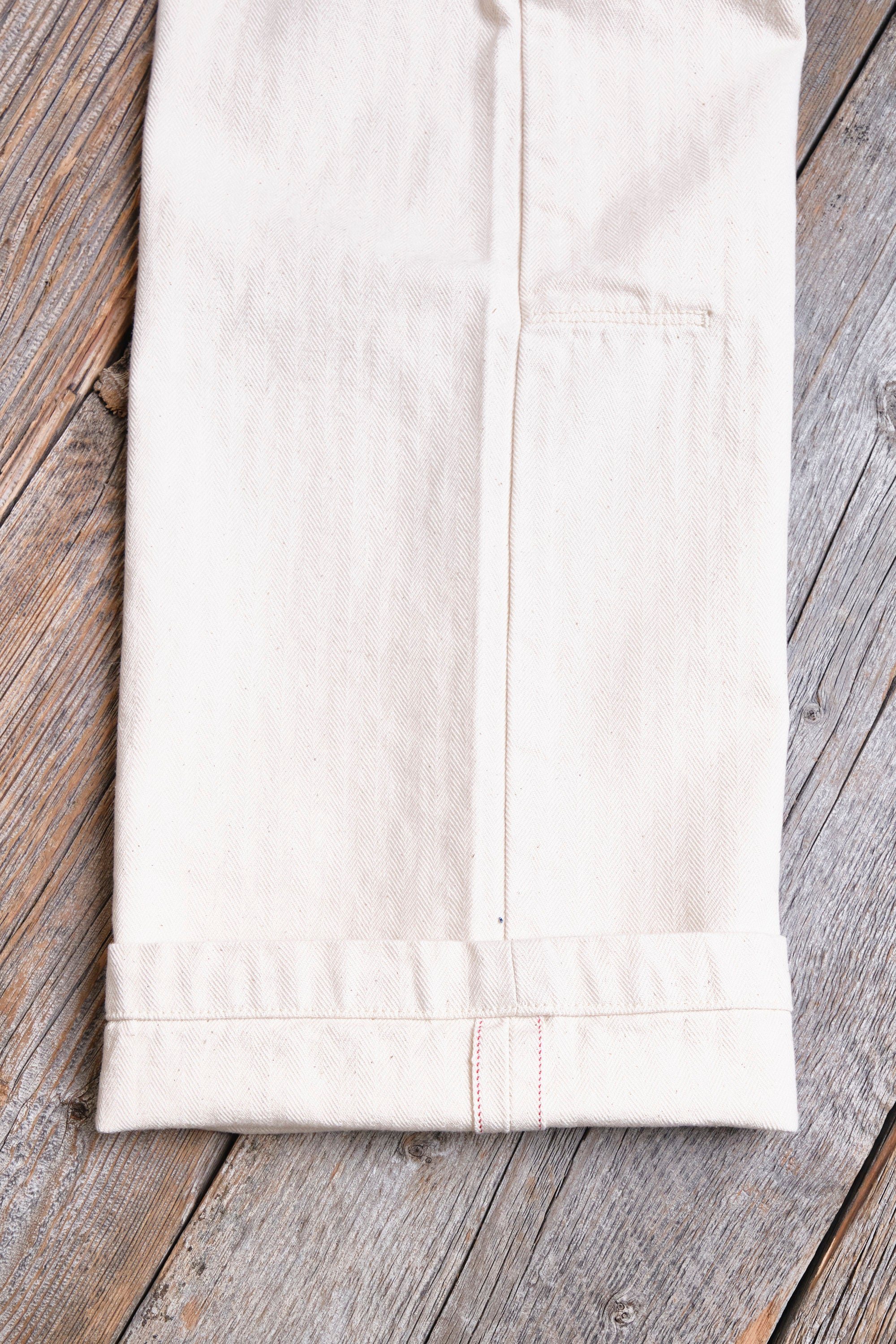 Ortega Pant 13 Ounce Natural Herringbone