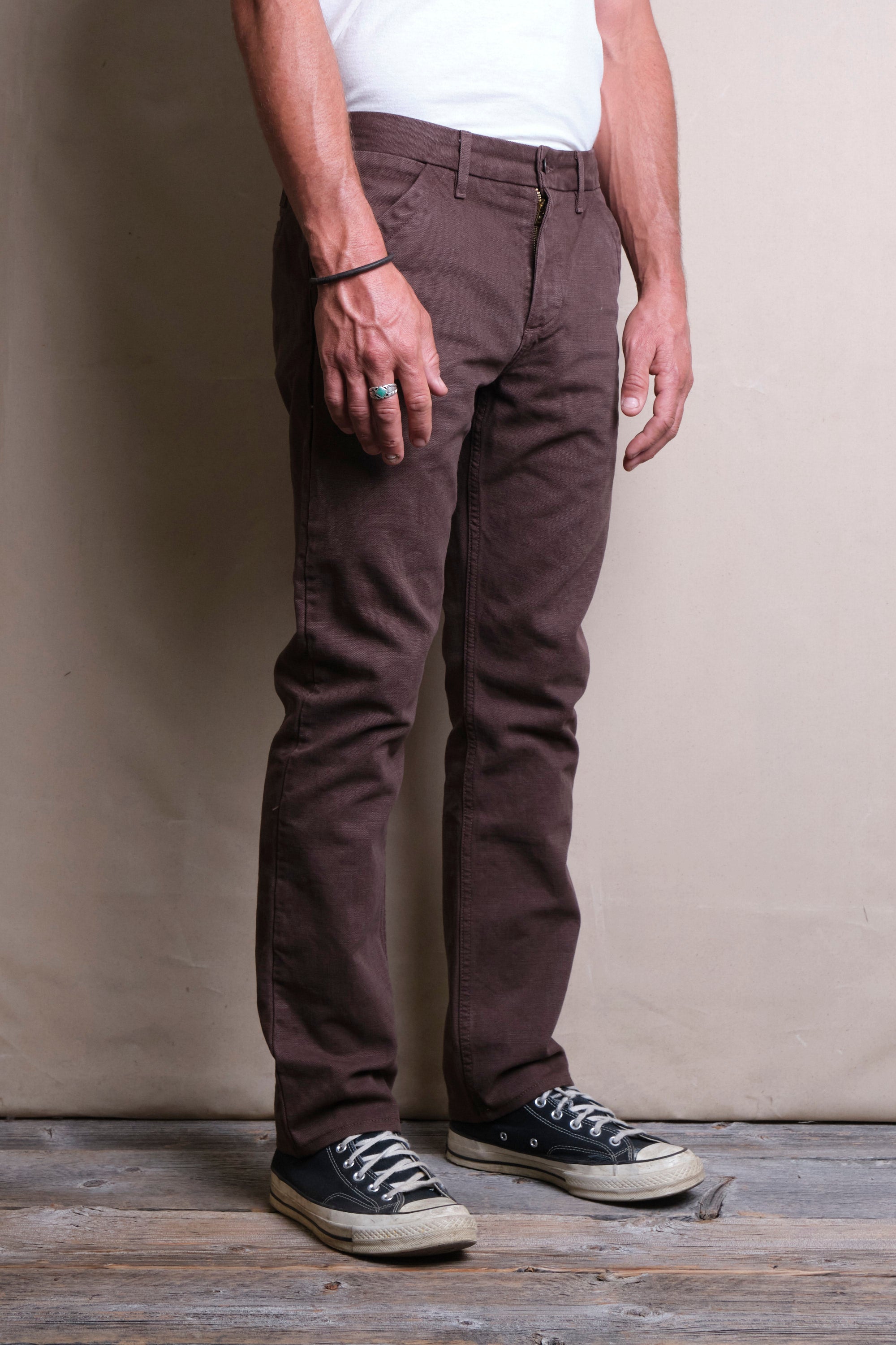 Workers Chino Slim Fit  14 Ounce Slub Bark