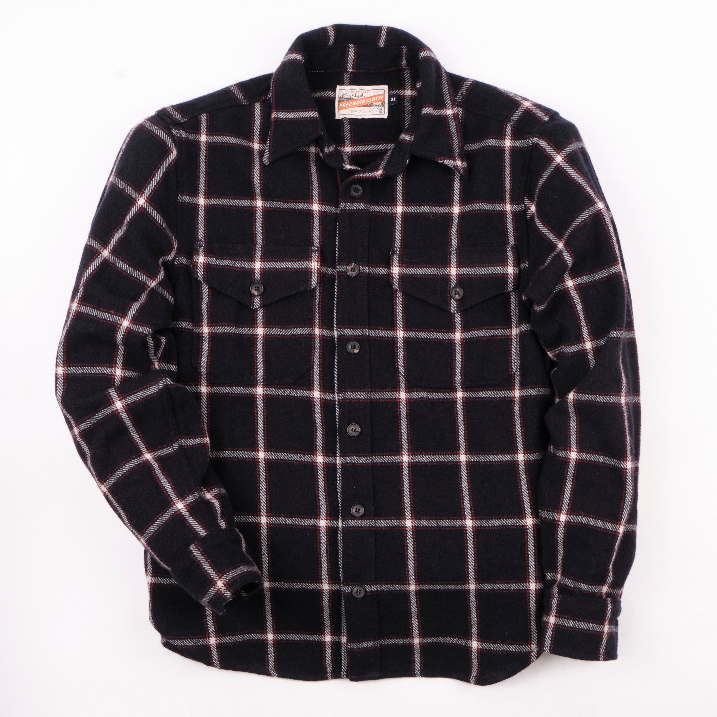 Kamas Navy Wool Plaid