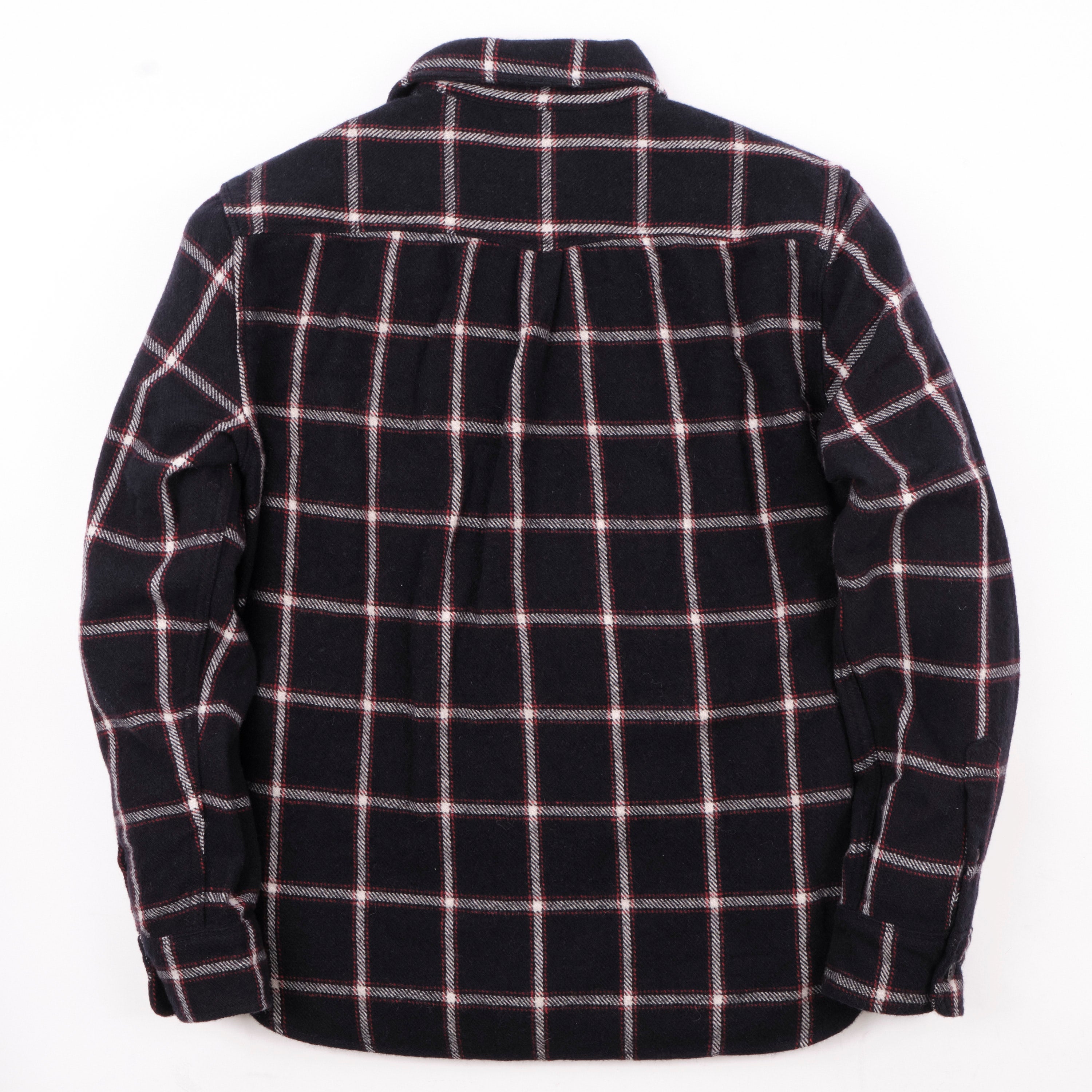 Kamas Navy Wool Plaid