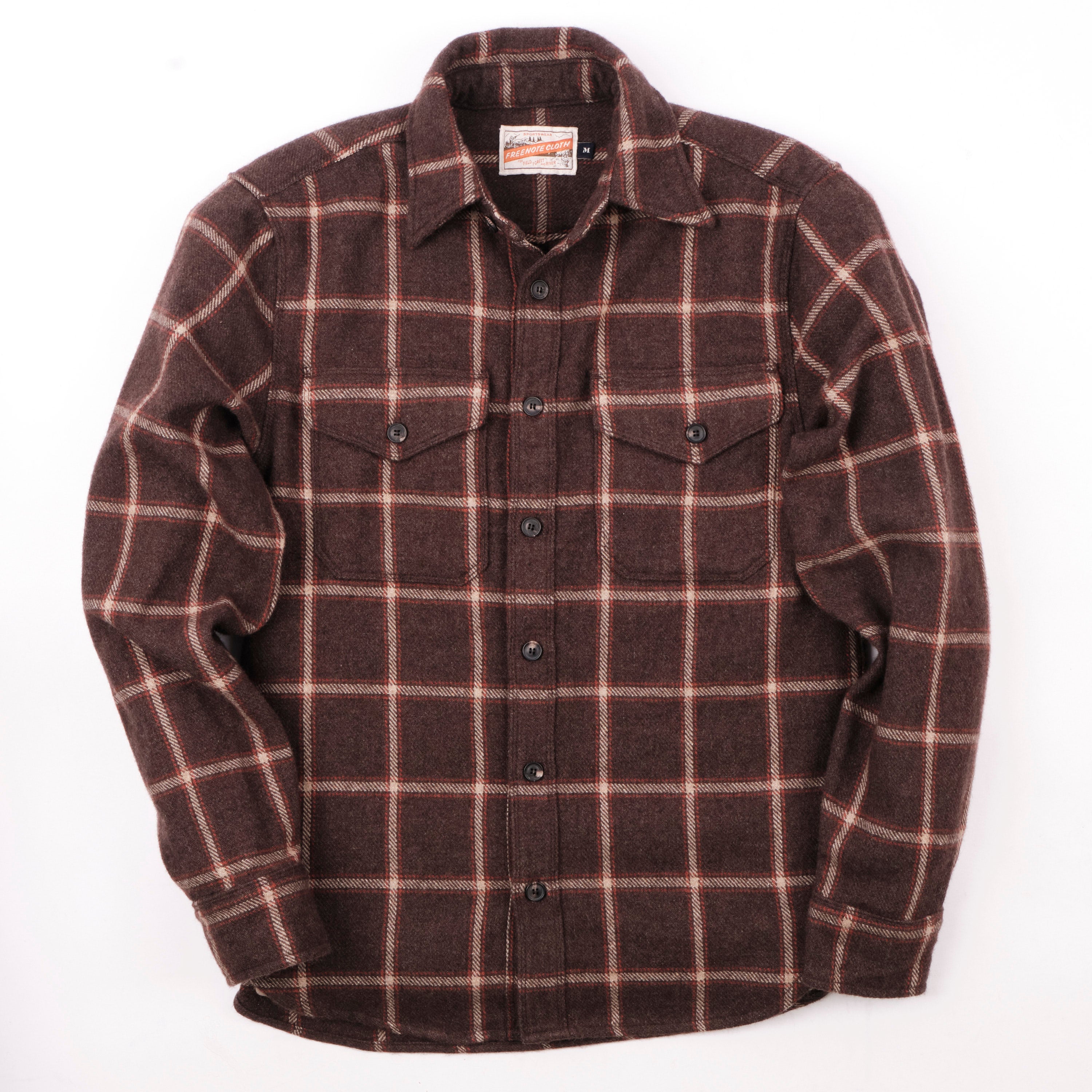 Kamas Brown Wool Plaid