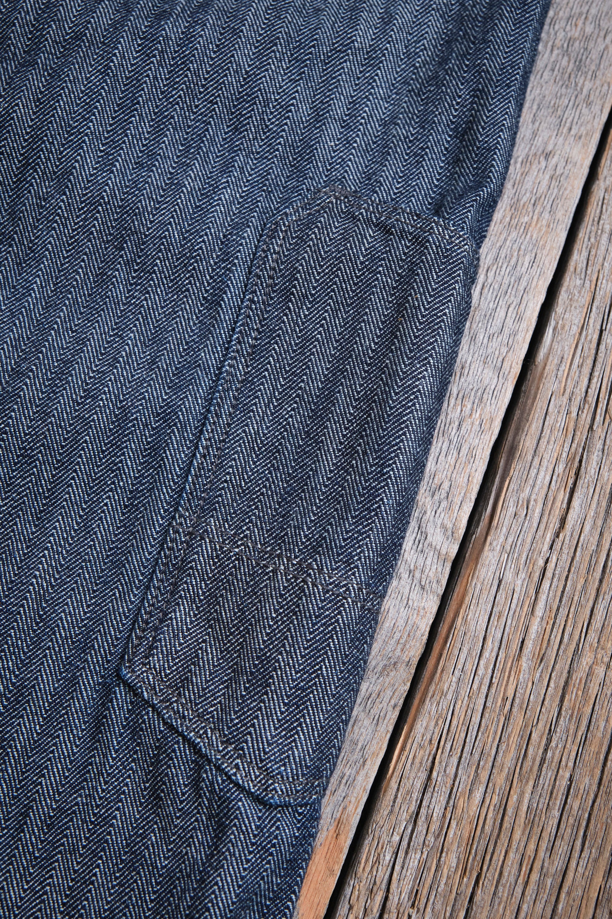 Ortega Pant 13 Ounce Grey Herringbone