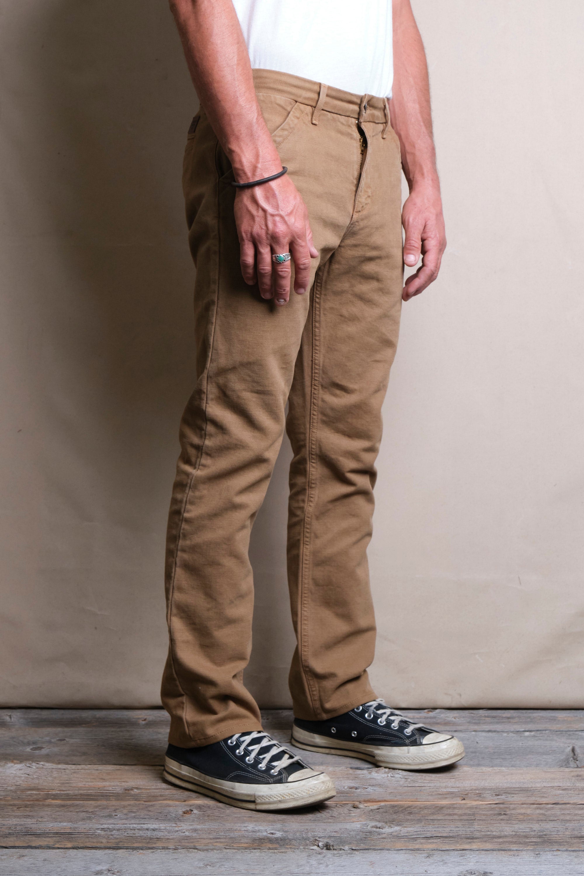 Workers Chino Slim Fit <span> 14 Ounce Slub Tan</span>