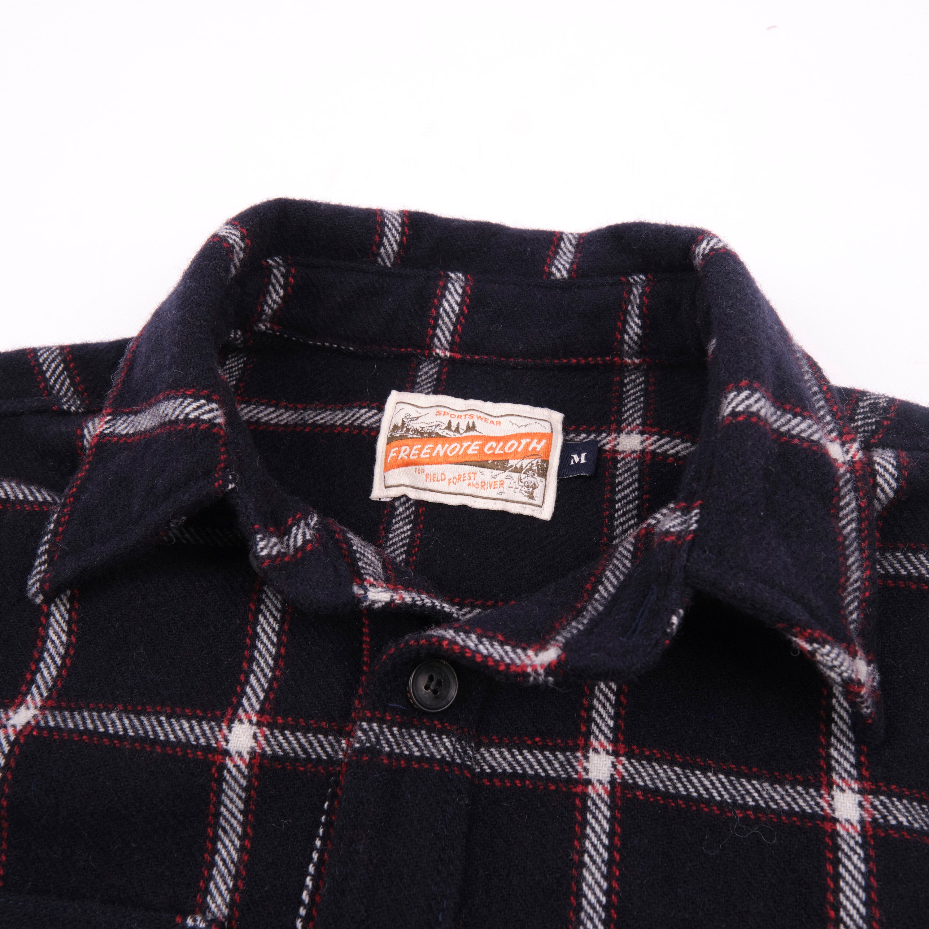 Kamas Navy Wool Plaid