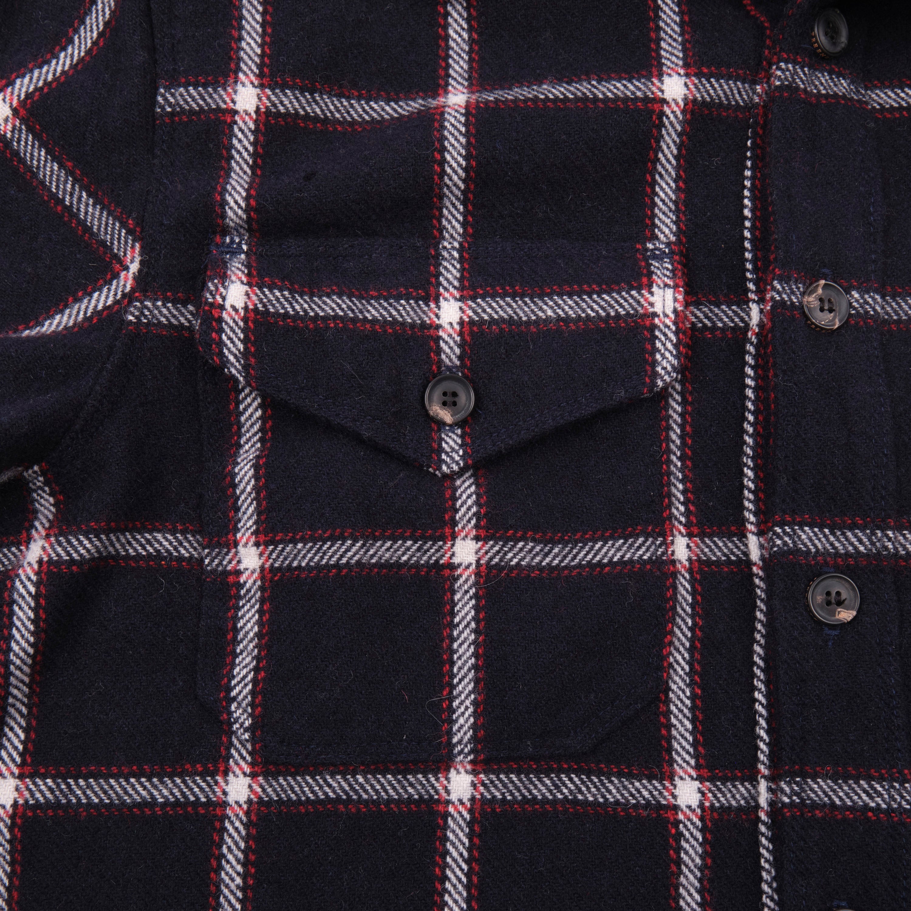 Kamas Navy Wool Plaid