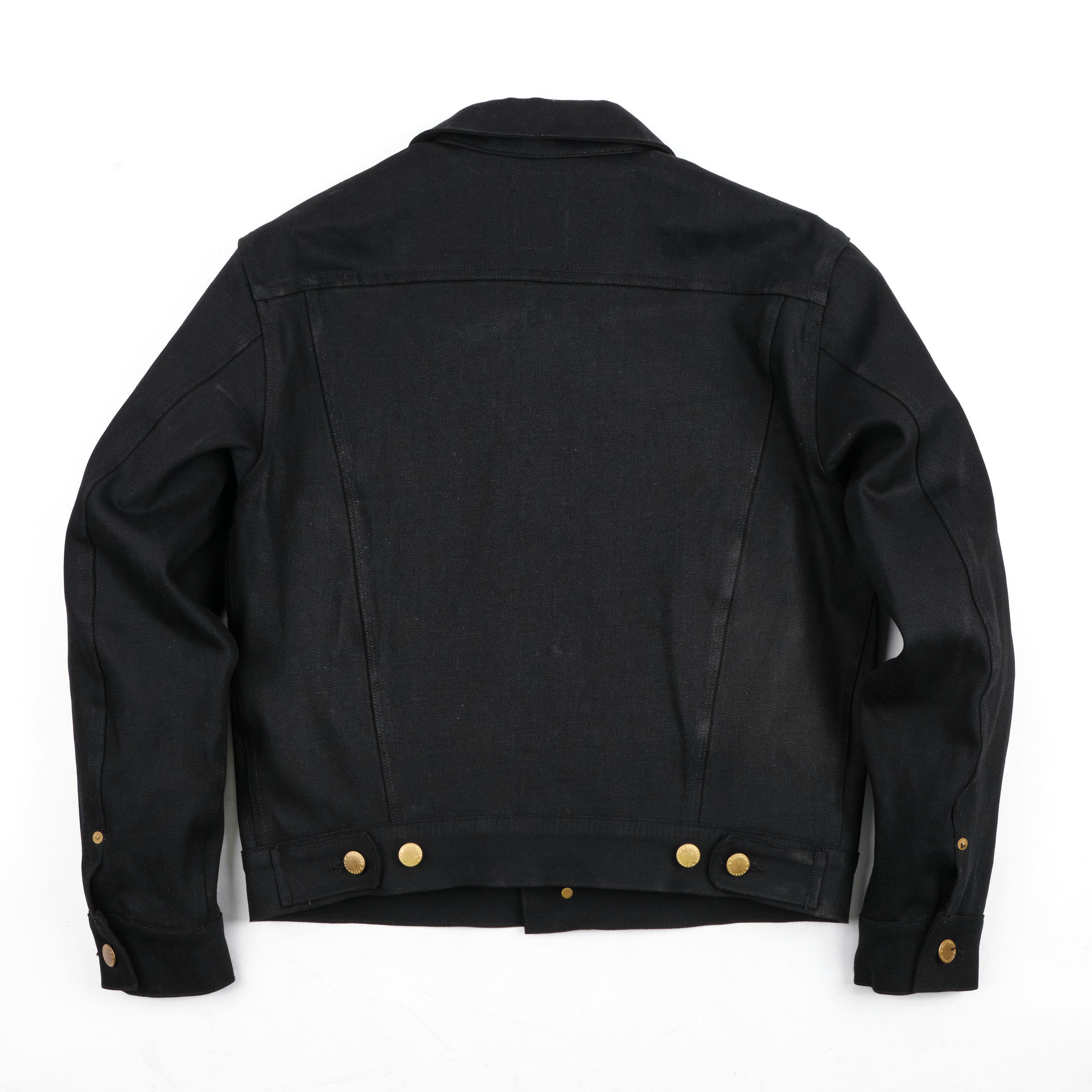 High Low 14 Ounce Black Denim