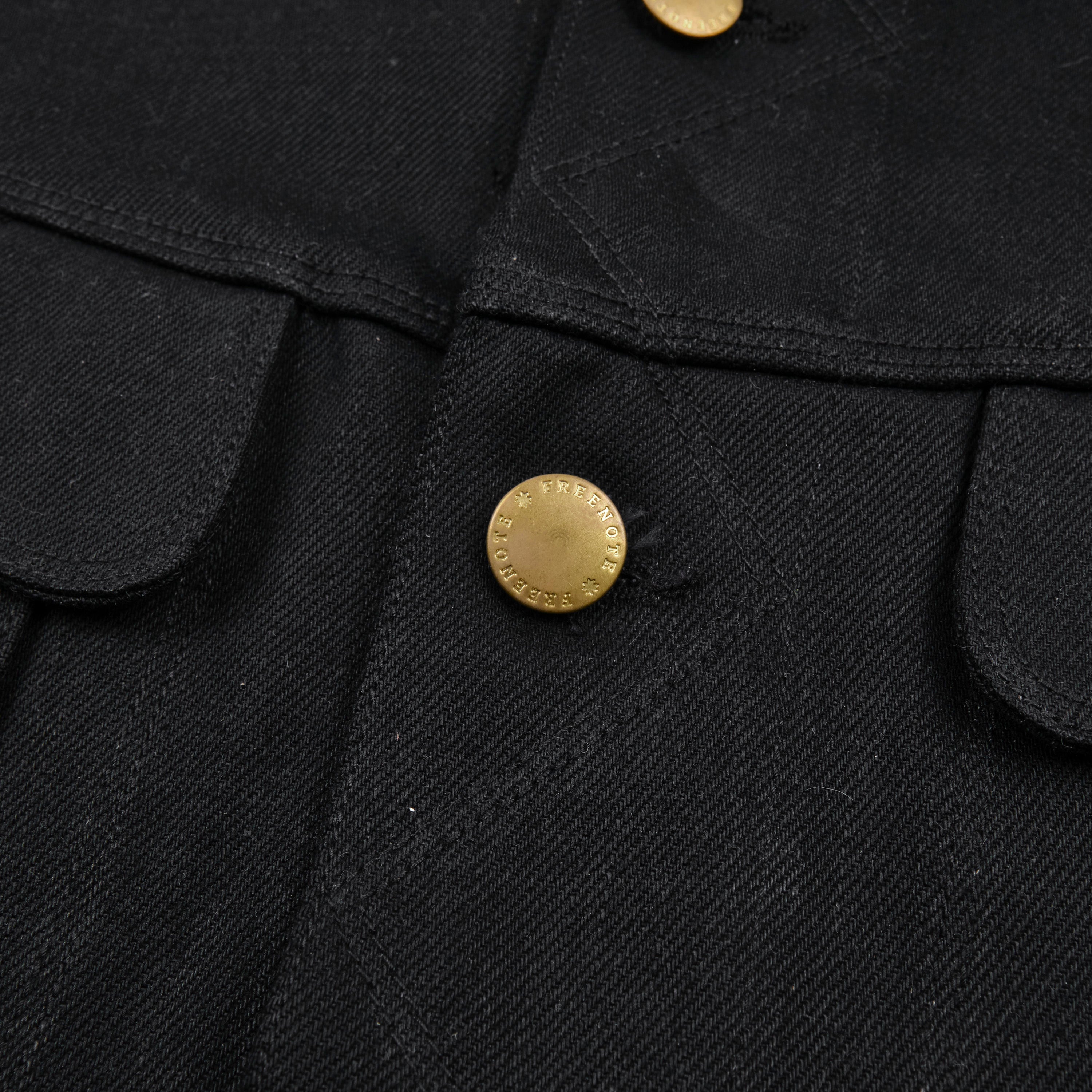 High Low 14 Ounce Black Denim