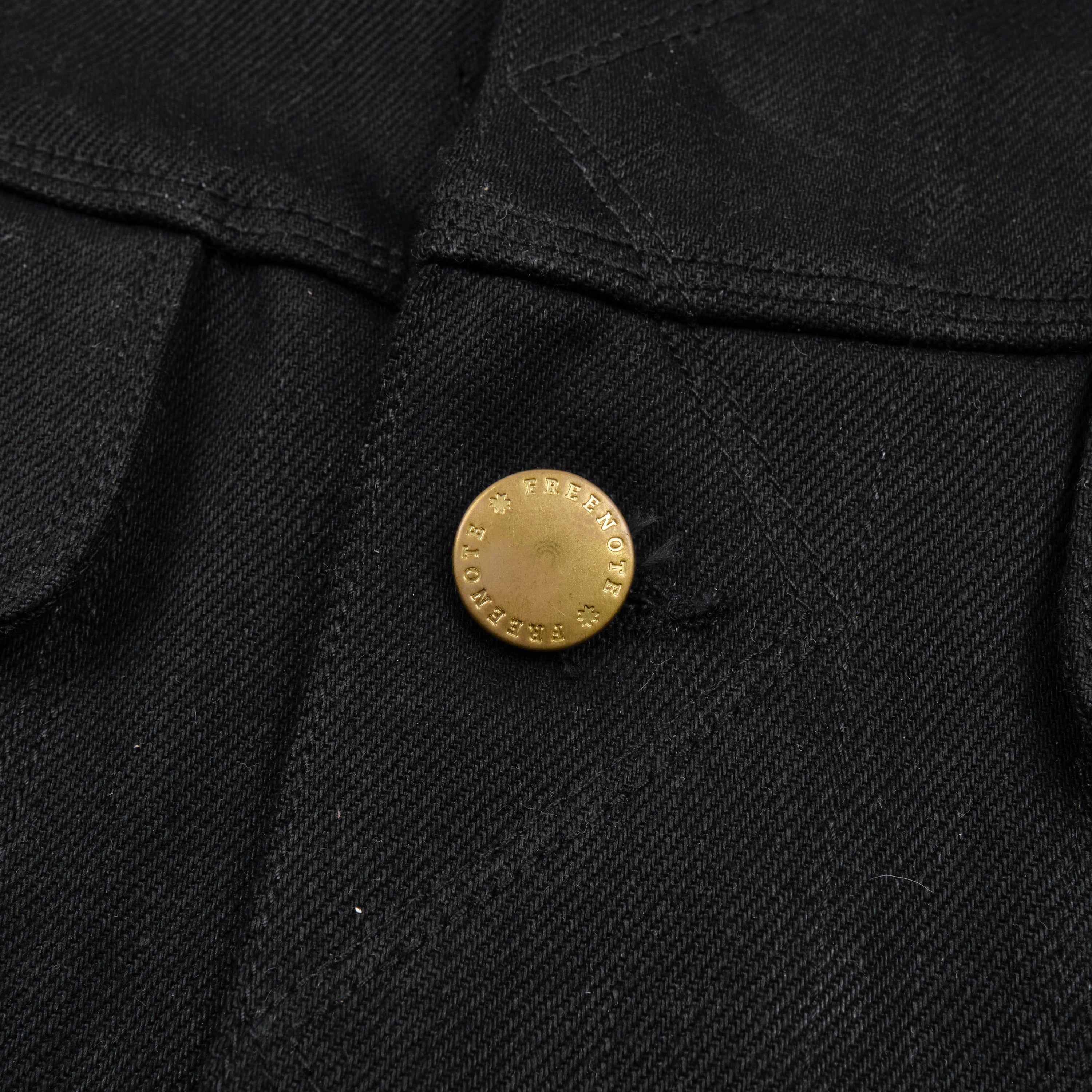 High Low 14 Ounce Black Denim