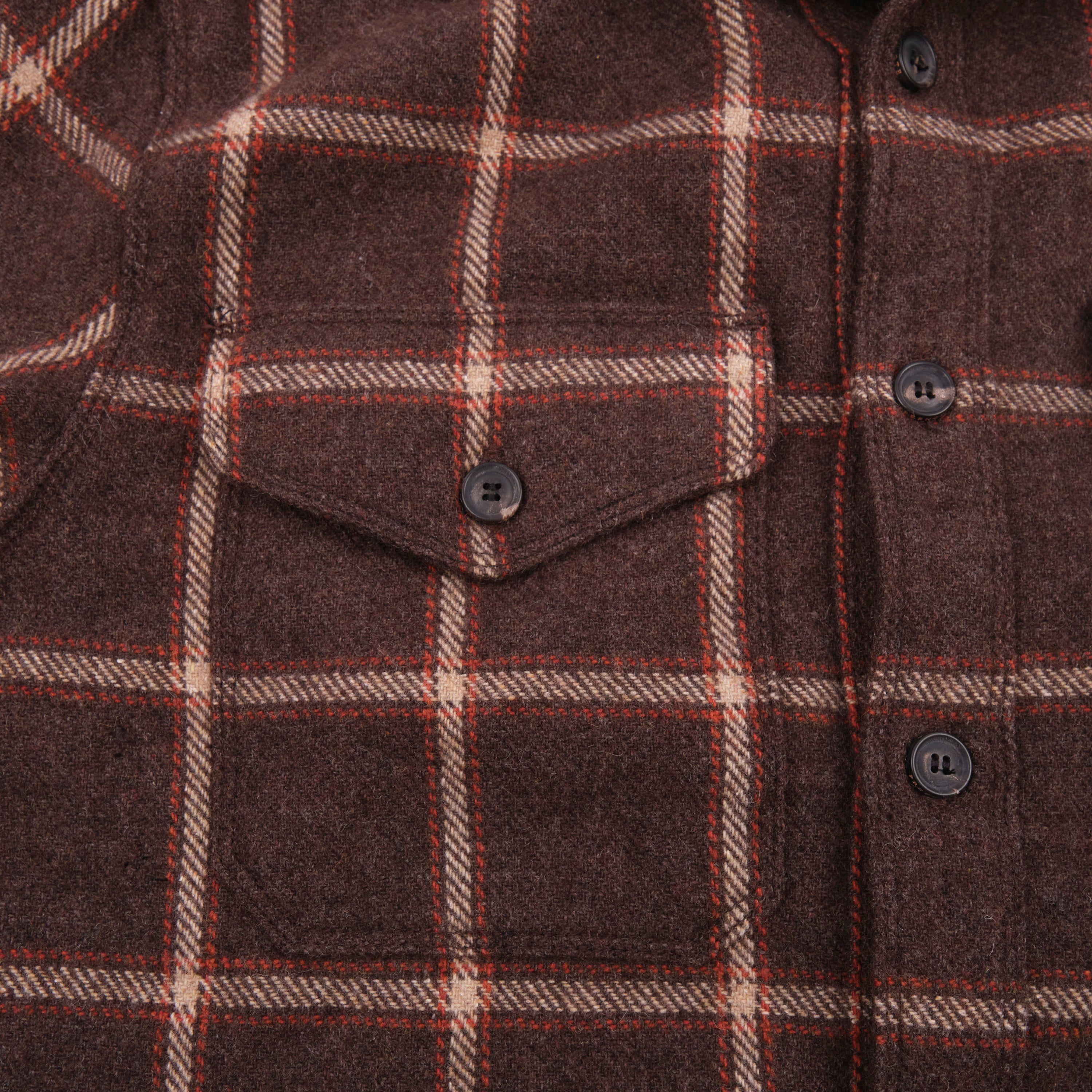 Kamas Brown Wool Plaid