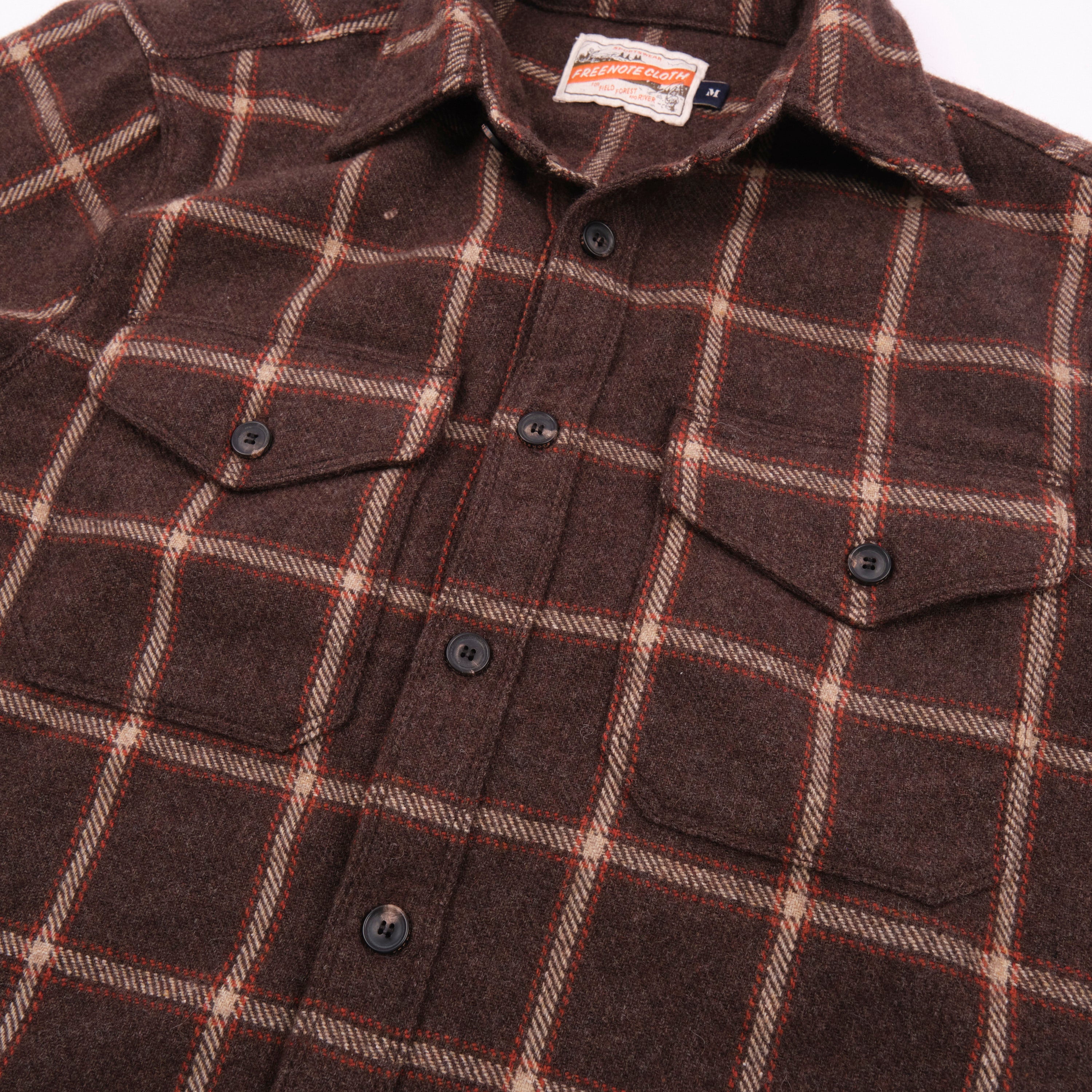 Kamas Brown Wool Plaid