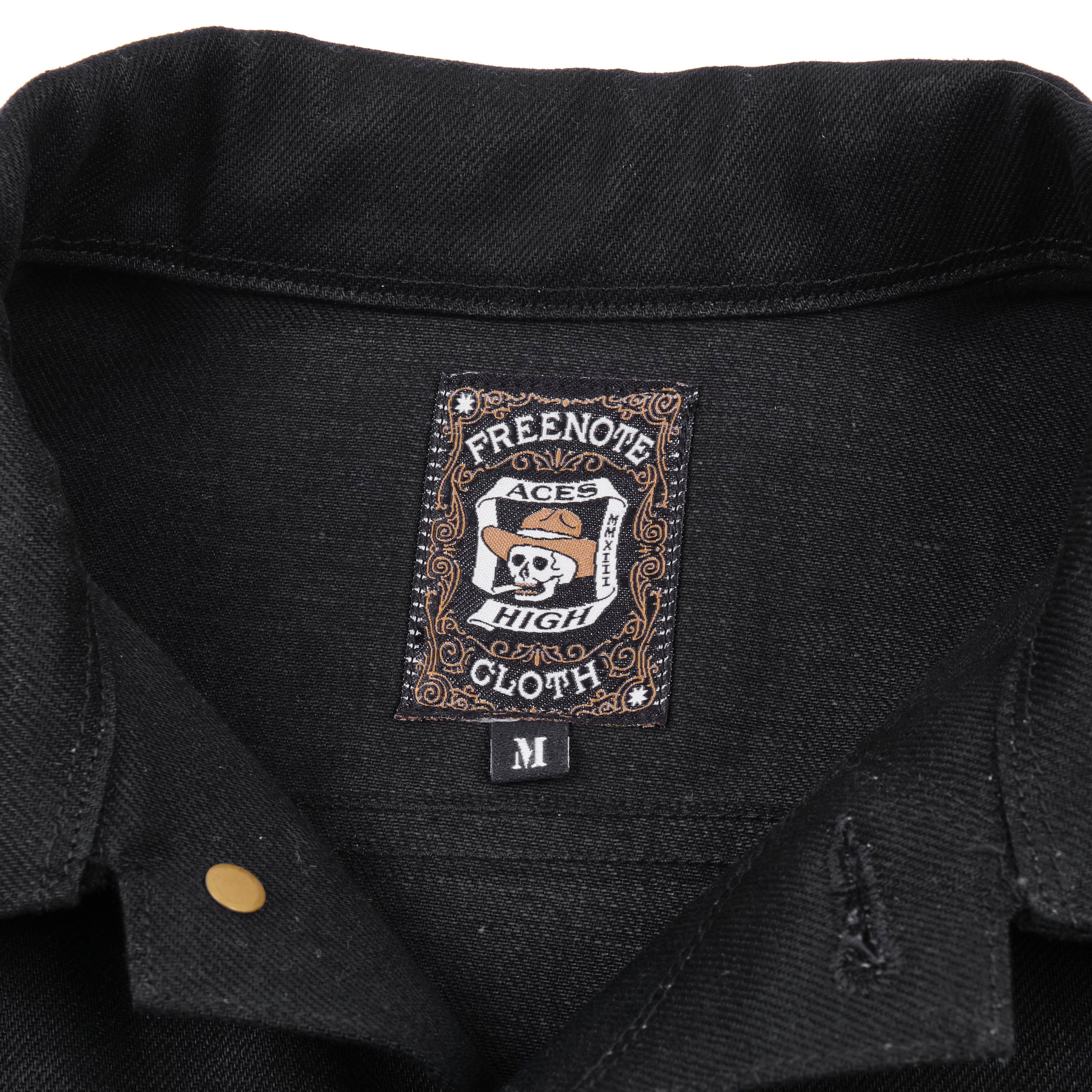 High Low 14 Ounce Black Denim