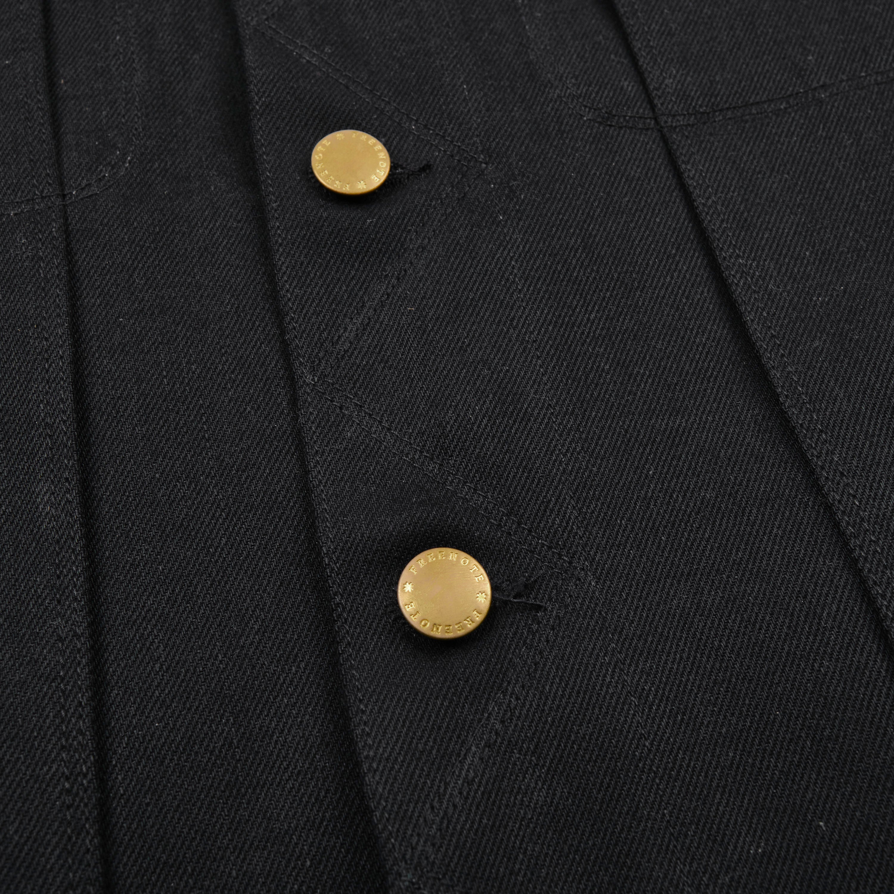 High Low 14 Ounce Black Denim