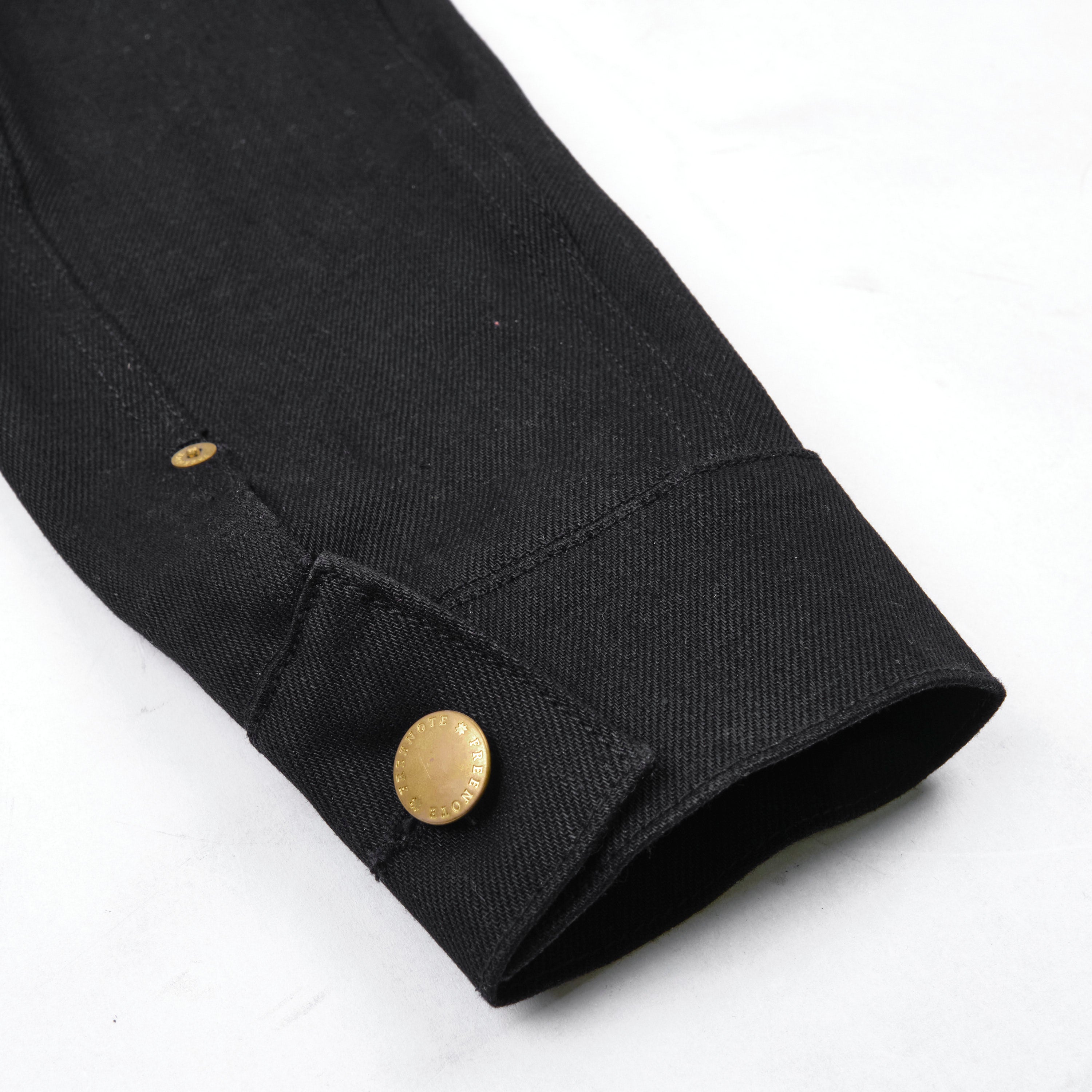 High Low 14 Ounce Black Denim