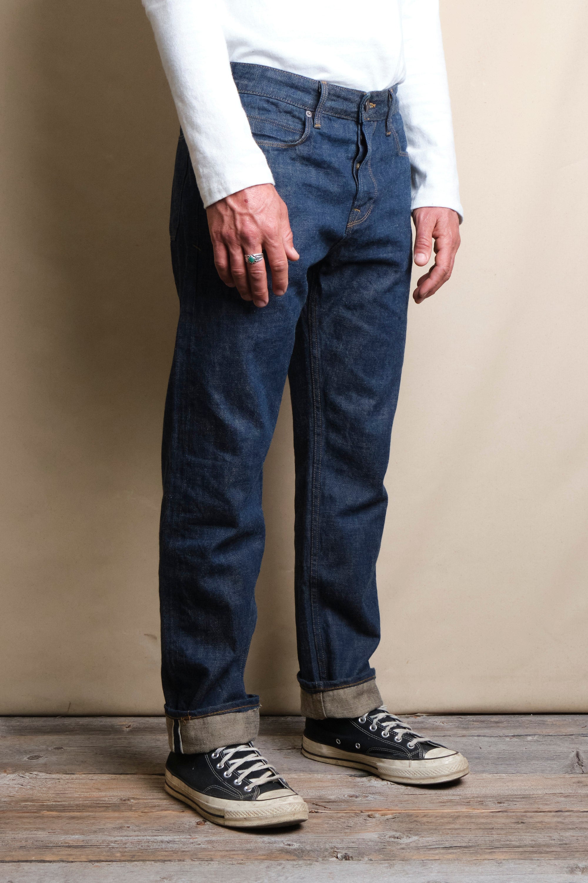 Portola Classic Taper 13 Ounce Natural Rinsed Denim
