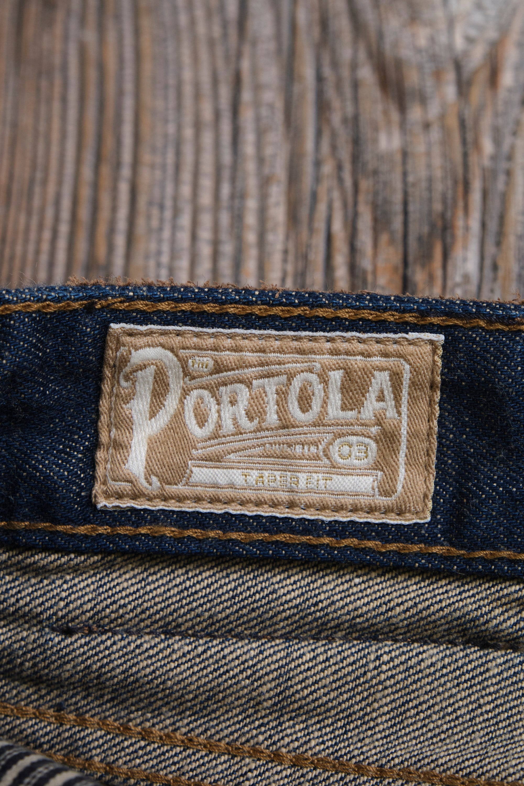 Portola Classic Taper 13 Ounce Natural Rinsed Denim