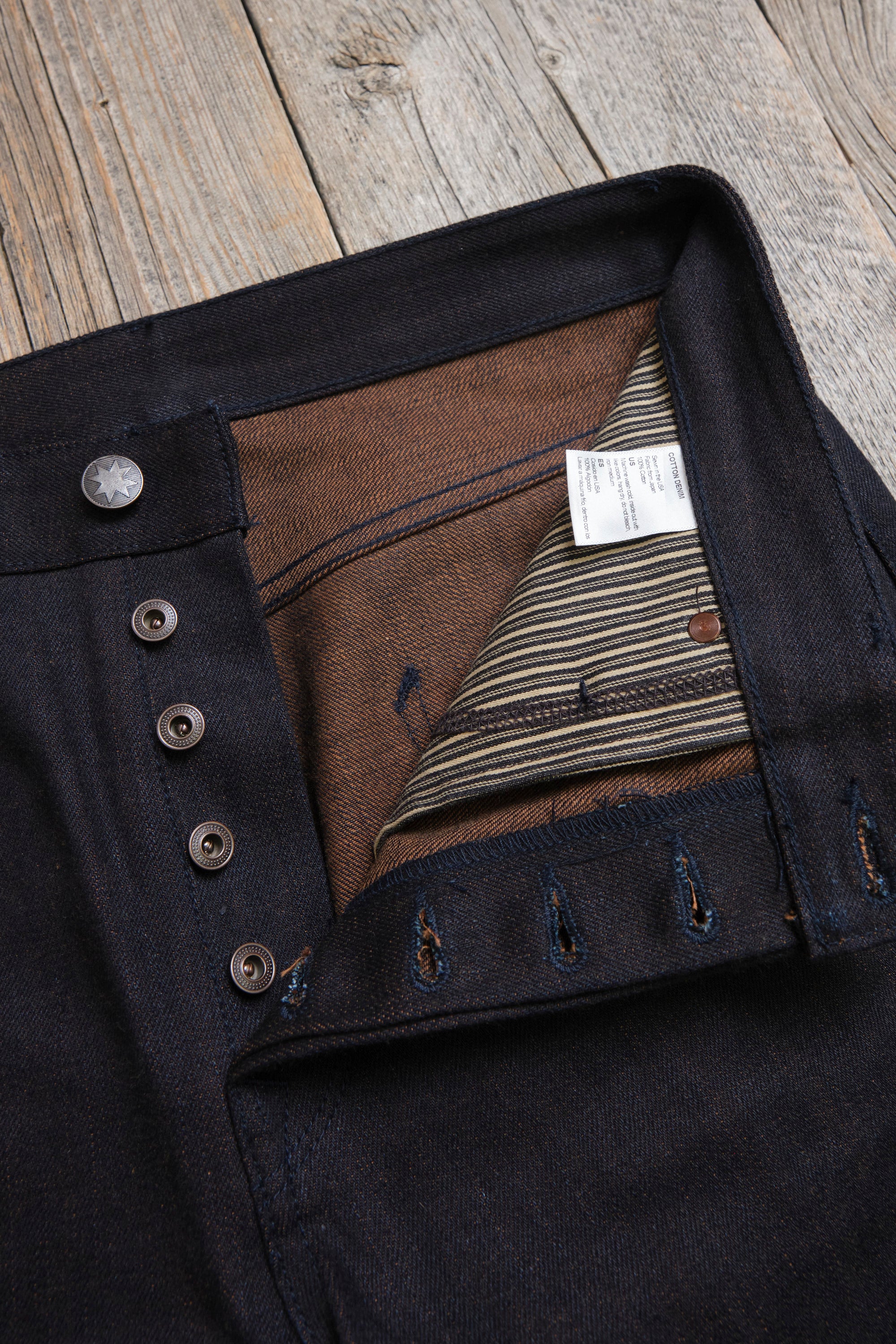 Belford Straight 16 Ounce Indigo Brown Denim