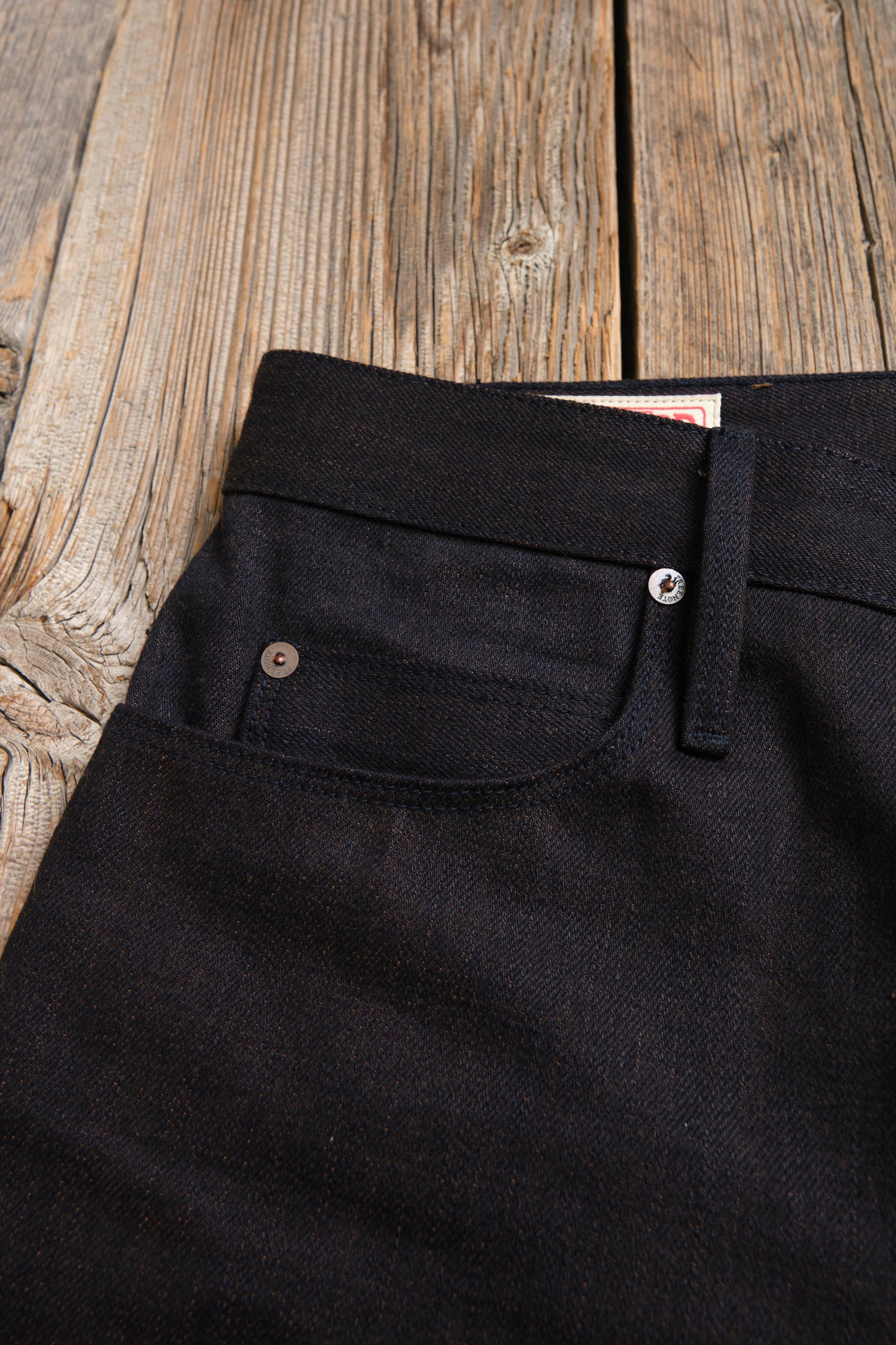 Belford Straight 16 Ounce Indigo Brown Denim