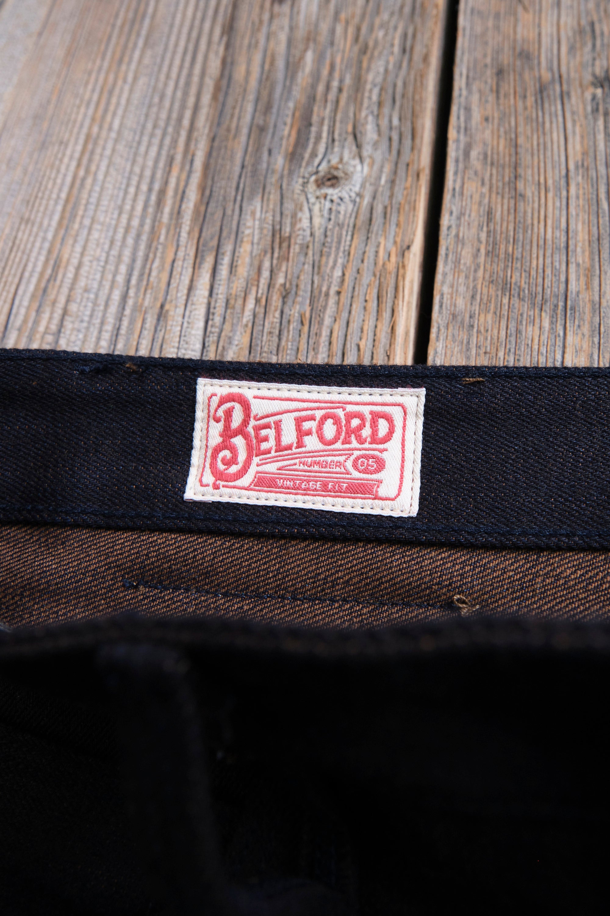 Belford Straight 16 Ounce Indigo Brown Denim