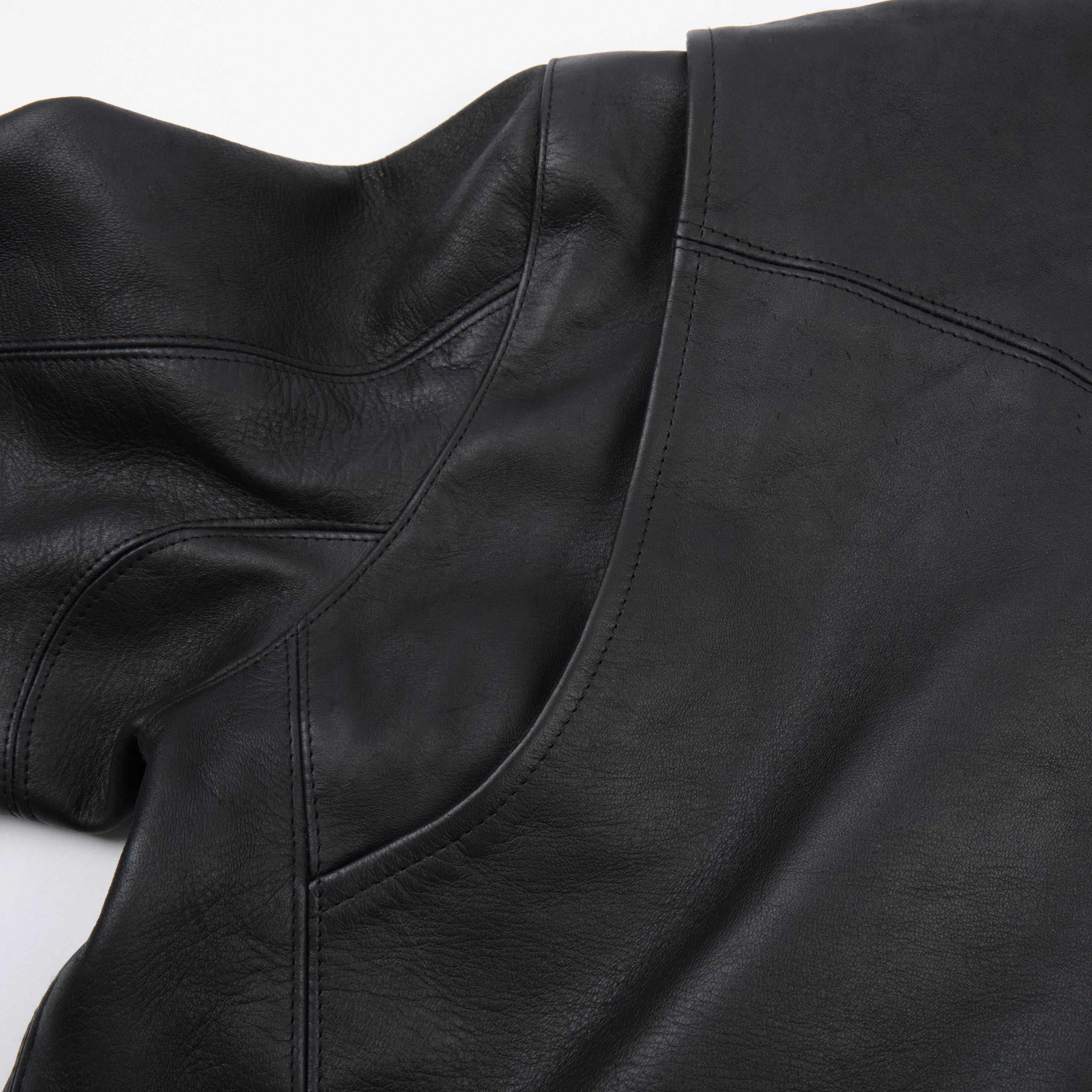 Mooch Moto Jacket Black Horsehide