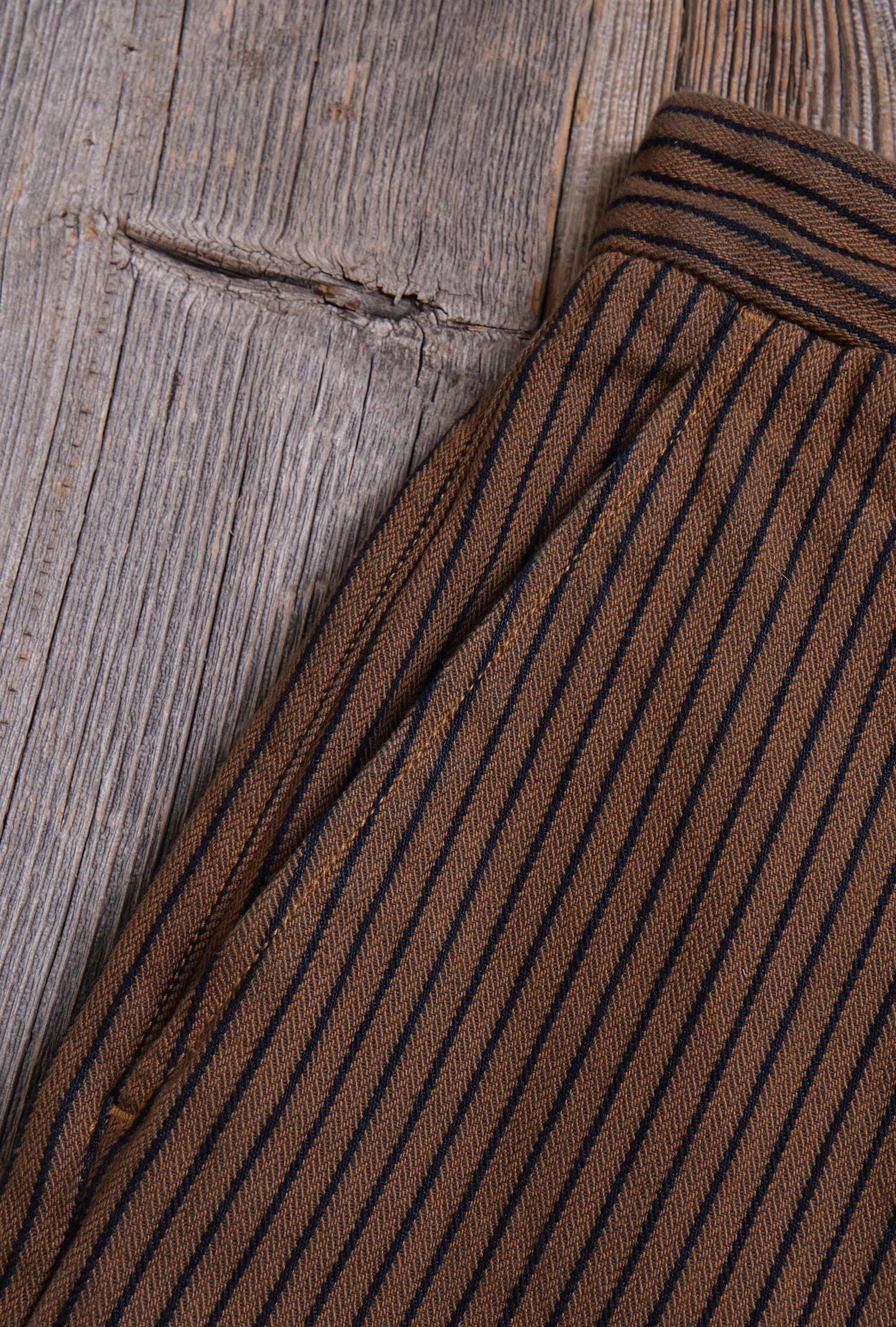 Deck Pant Brown Herringbone Dobby