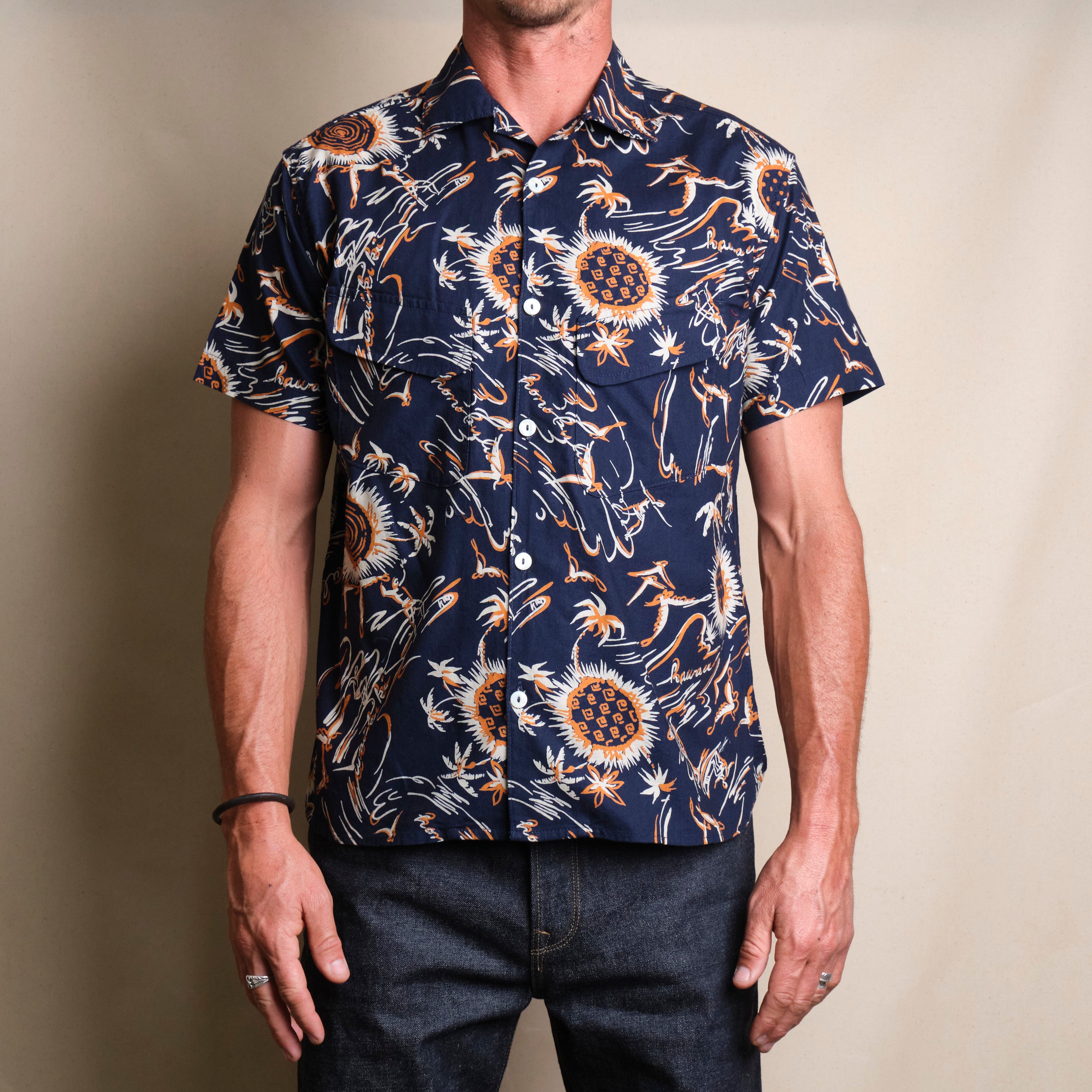 Dean Double Pocket Aloha Navy