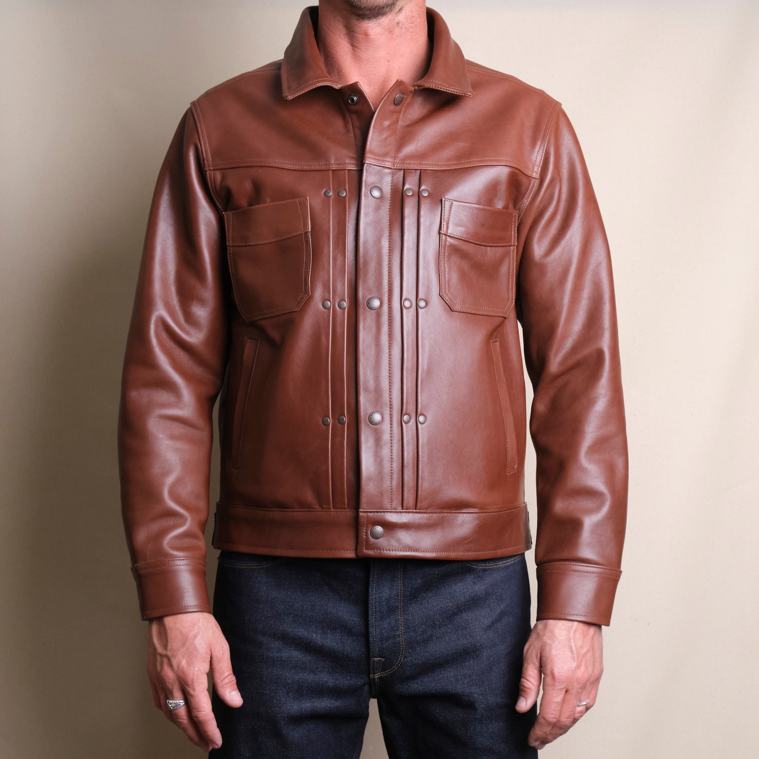 Riders Jacket Brown Boston Leather