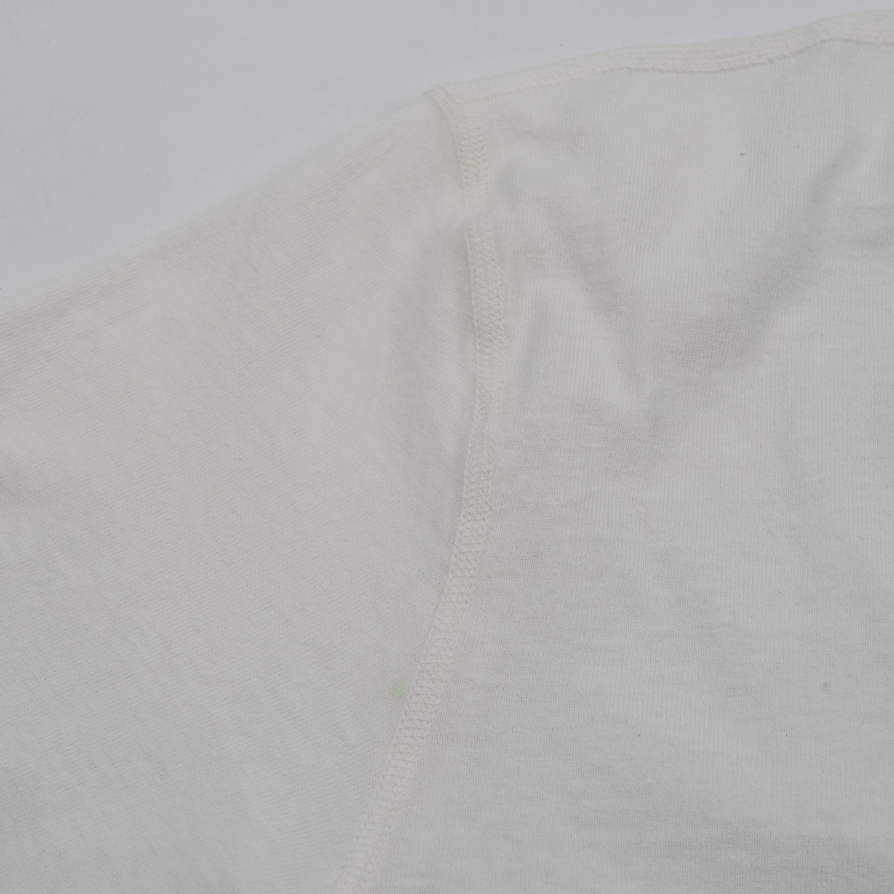 9 Ounce Henley L/S White