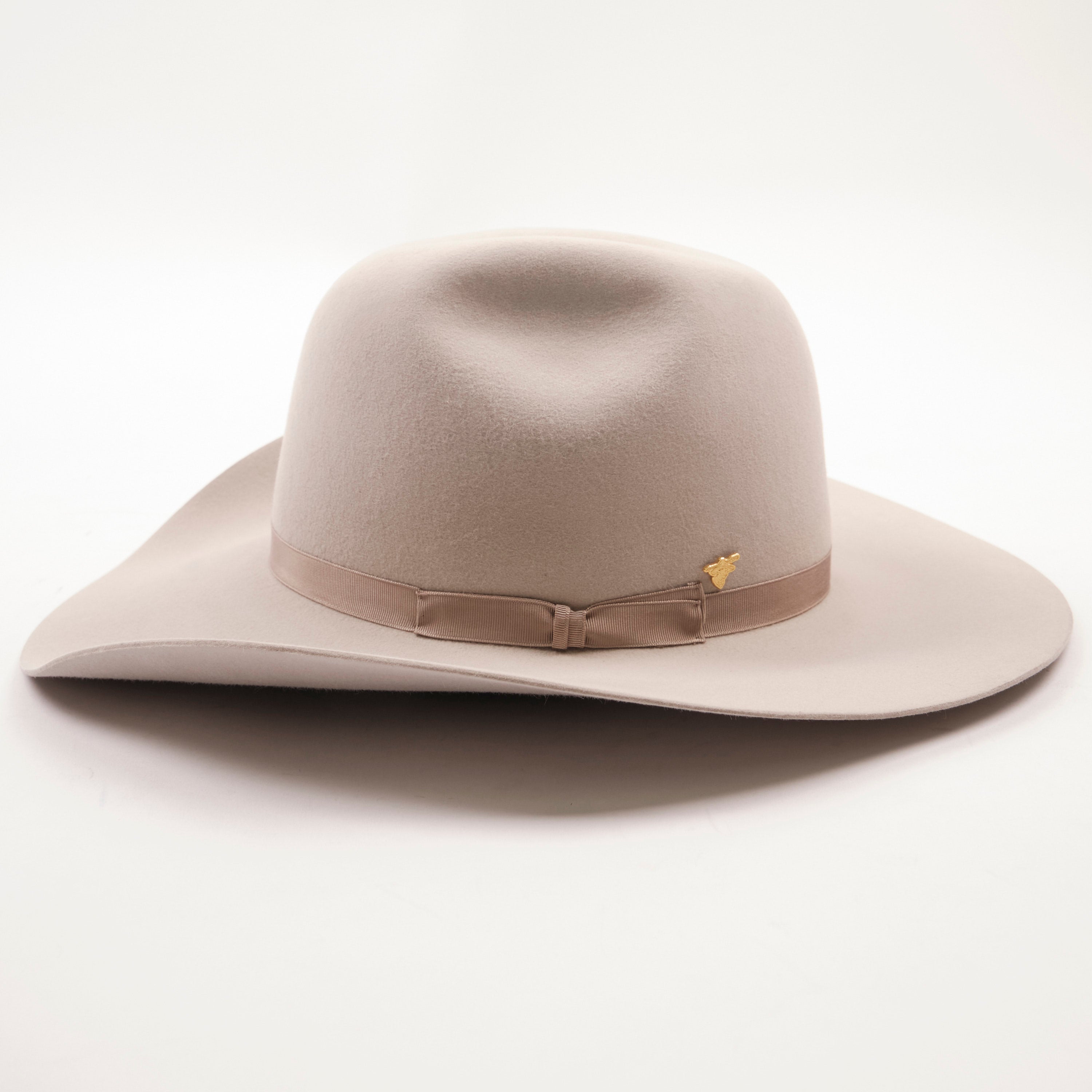 Bowman Hat Co. x Freenote Cloth Cattleman Western Hat Silverbelly