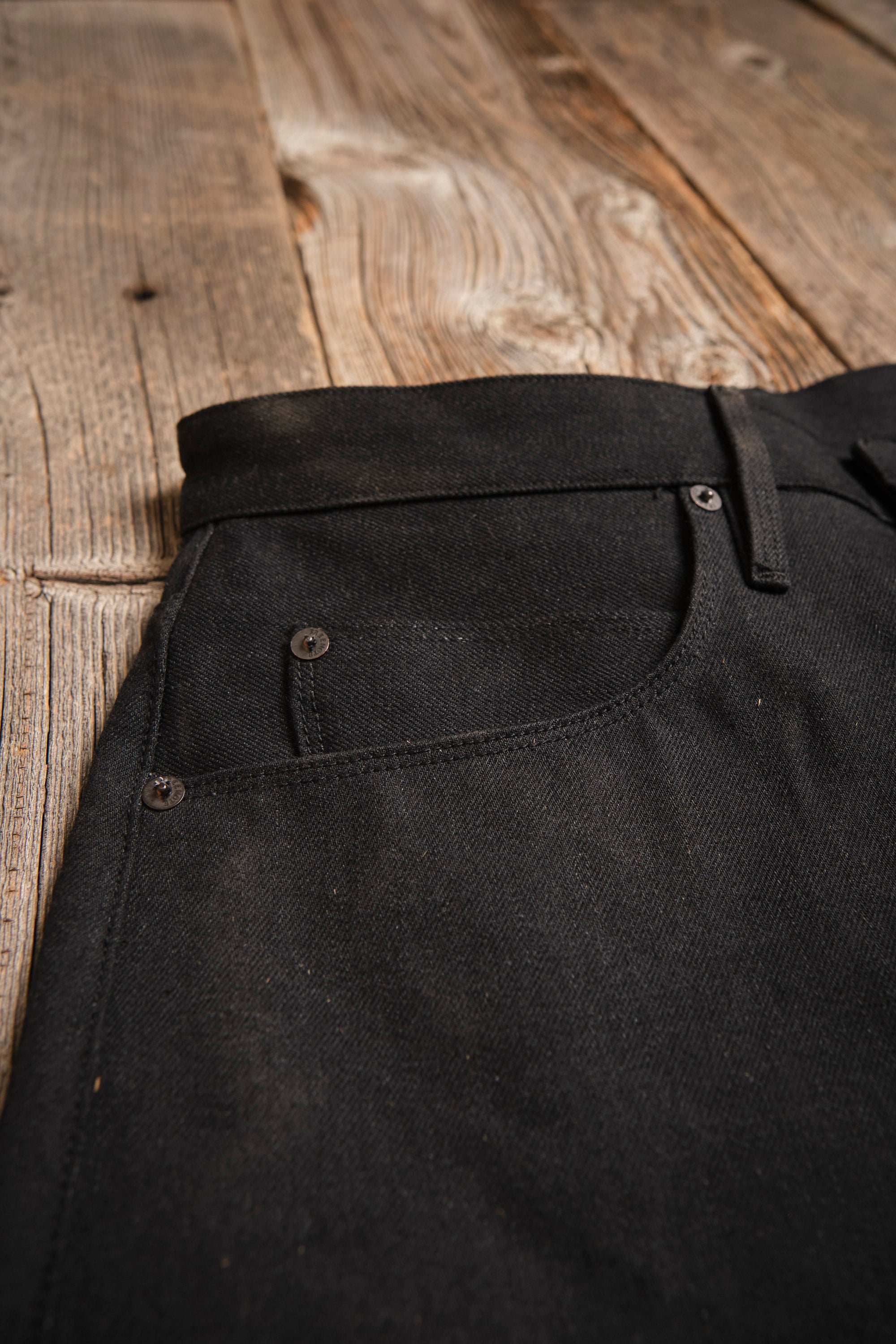 Modesto 14.25 Ounce Black Grey Denim