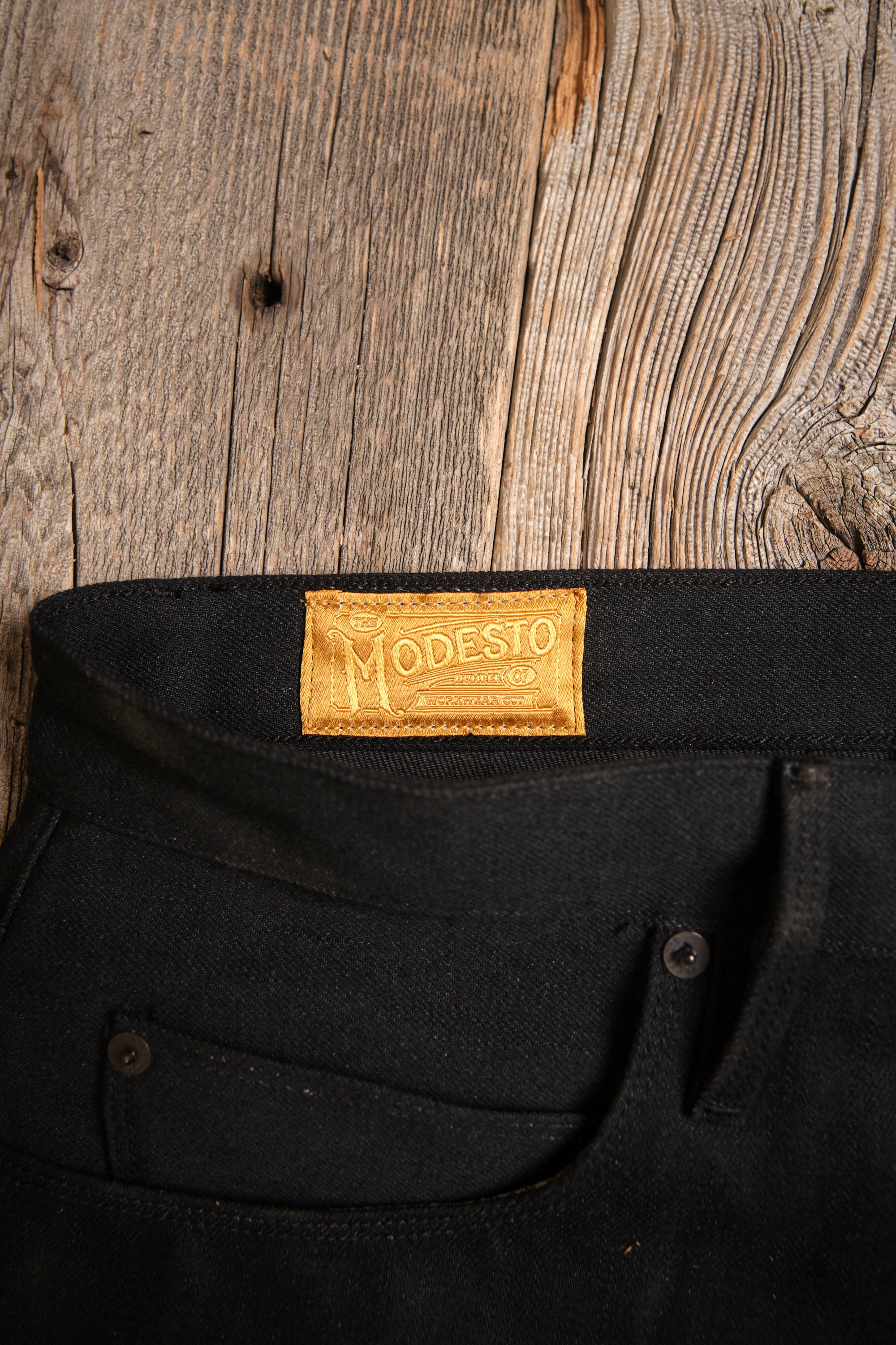 Modesto 14.25 Ounce Black Grey Denim