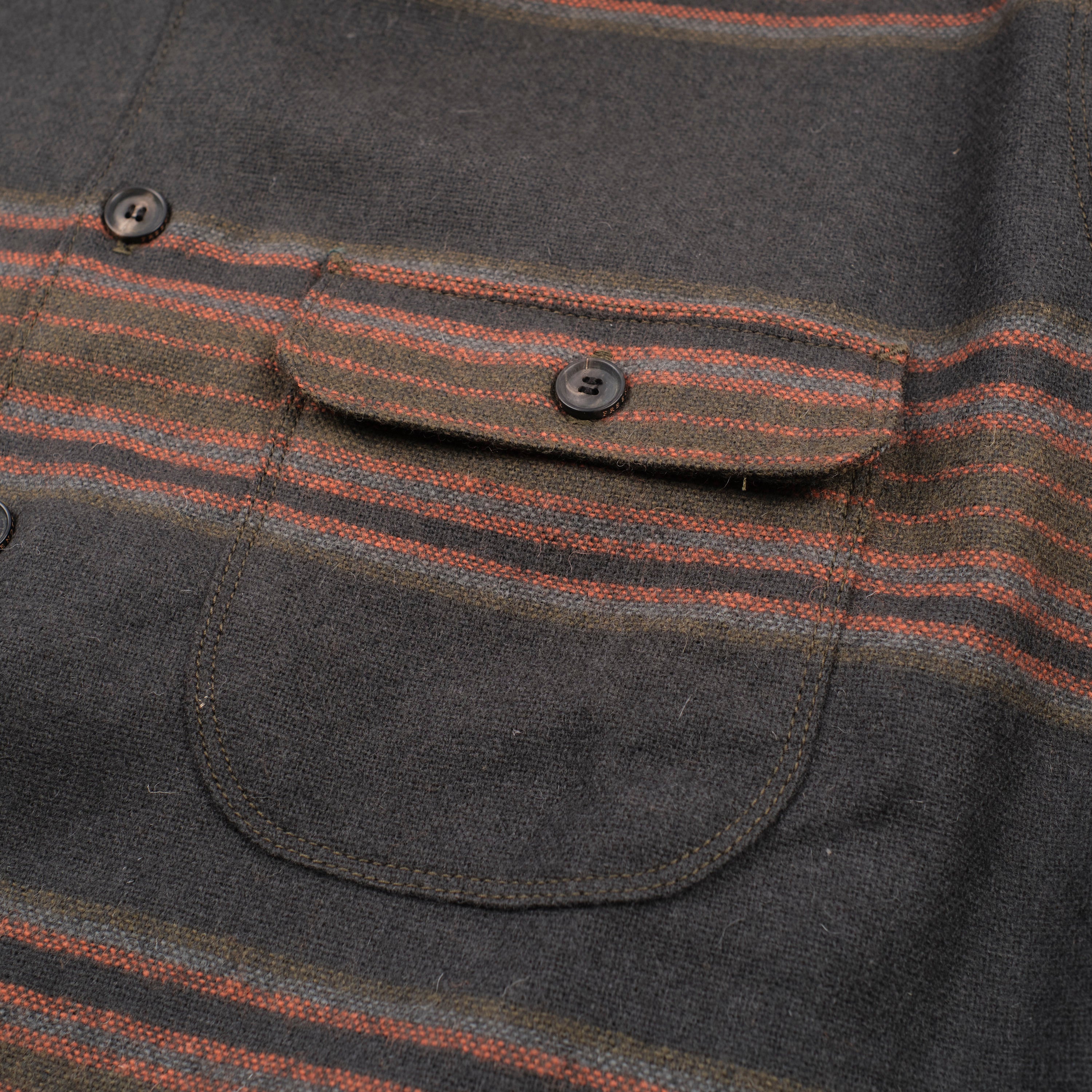 Benson Black Stripe Wool