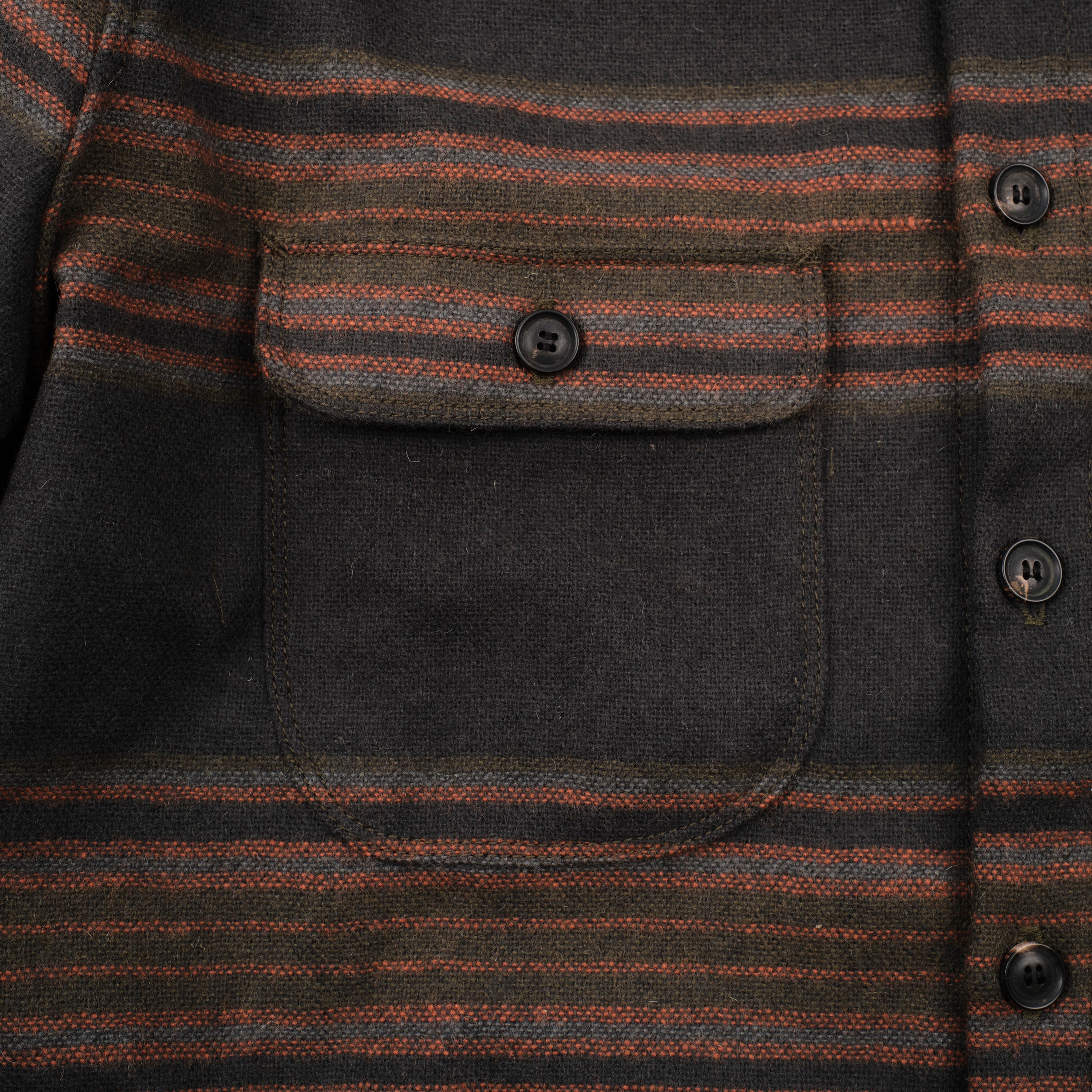 Alta Black Stripe Wool