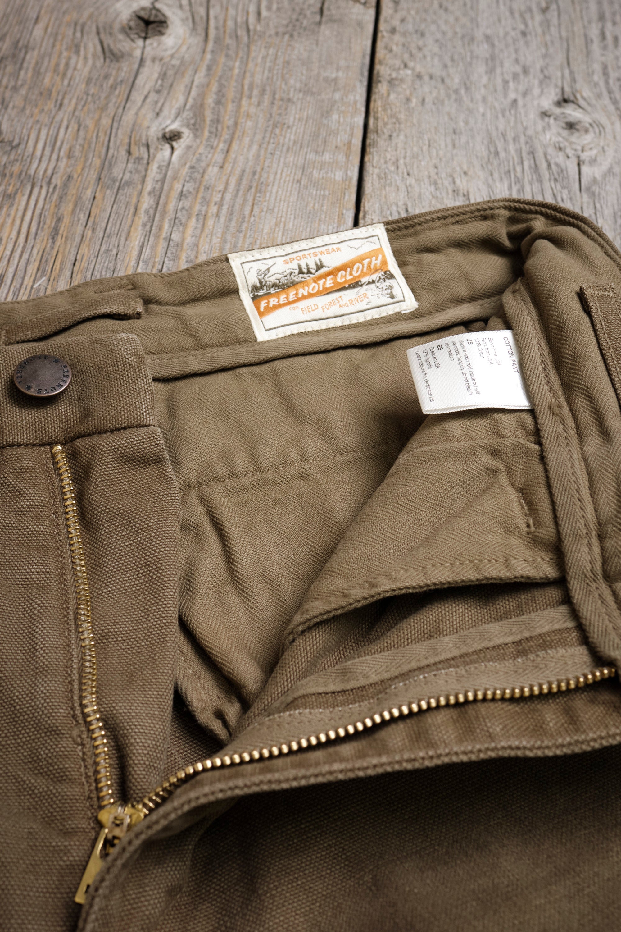 Deck Pant 14 Ounce Slub Army