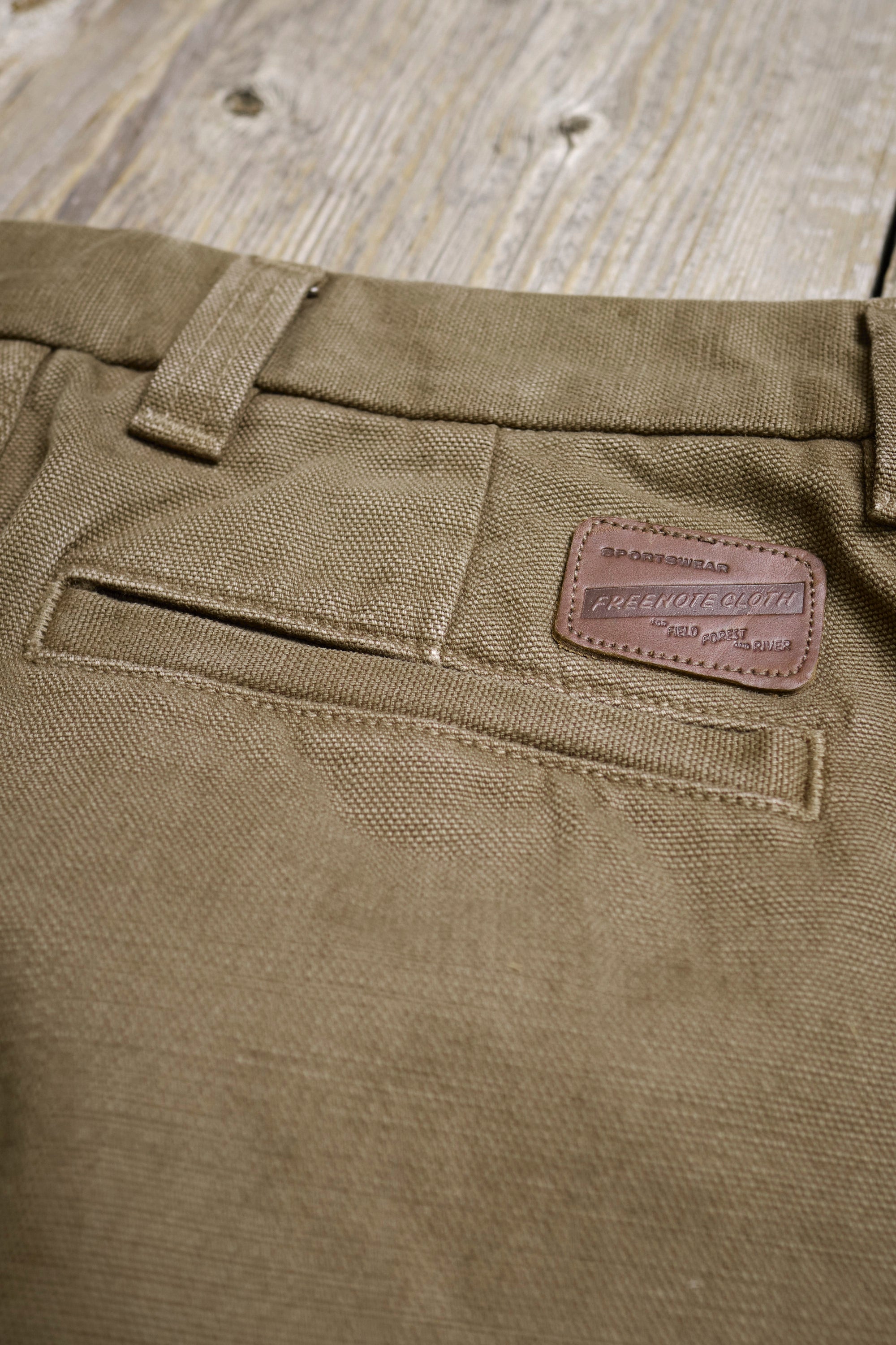 Deck Pant 14 Ounce Slub Army Green