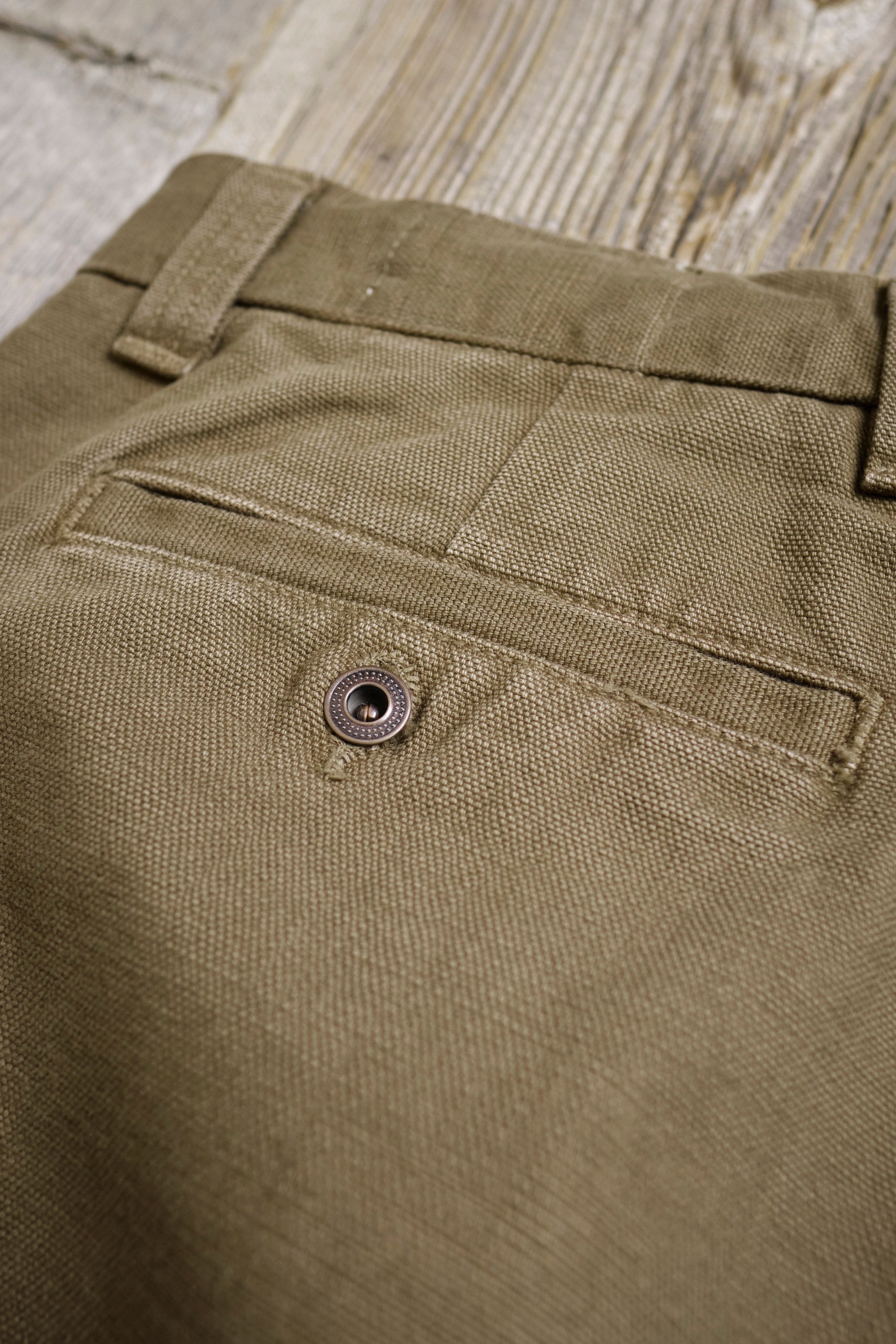 Deck Pant 14 Ounce Slub Army