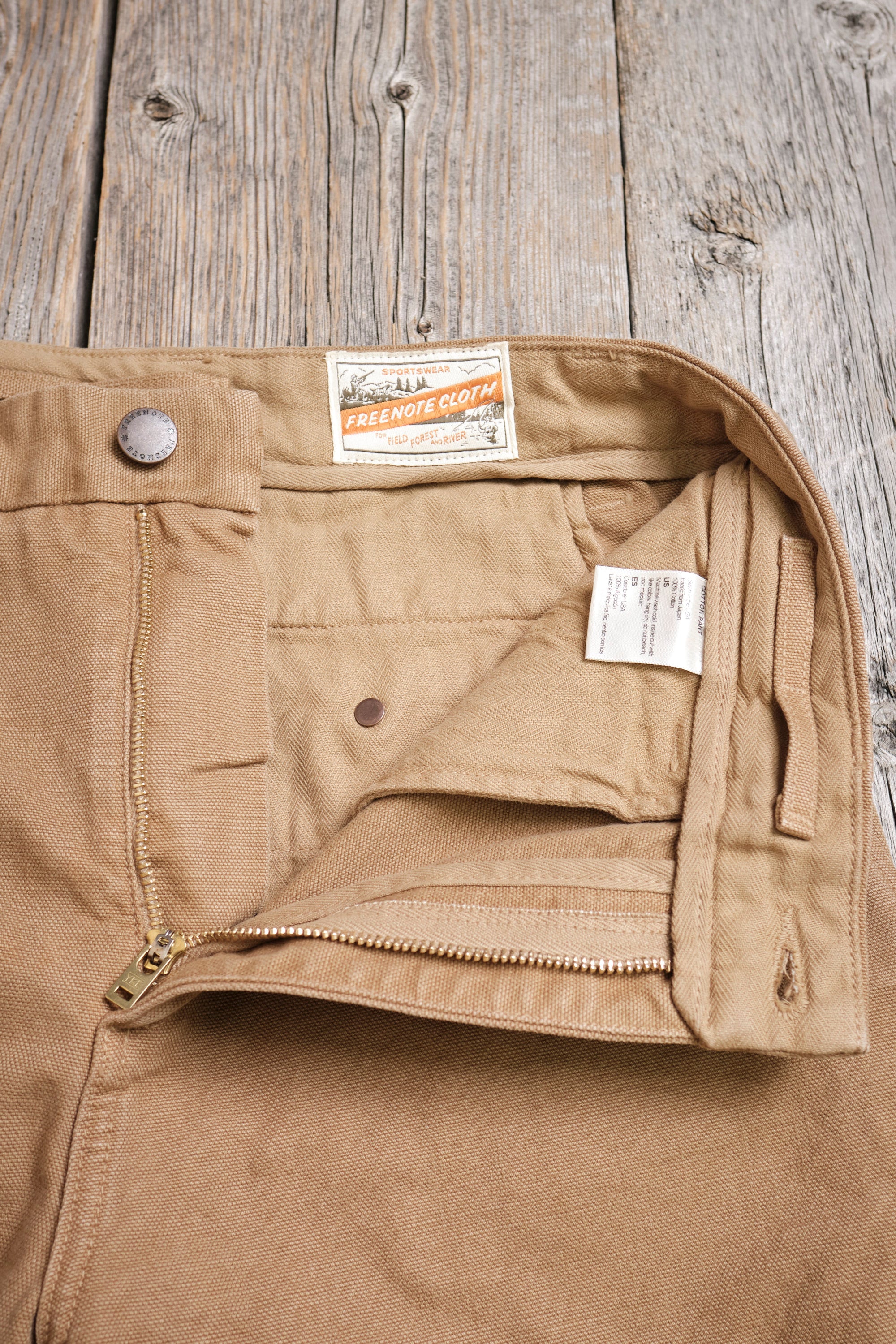 Deck Pant 14 Ounce Slub Tan