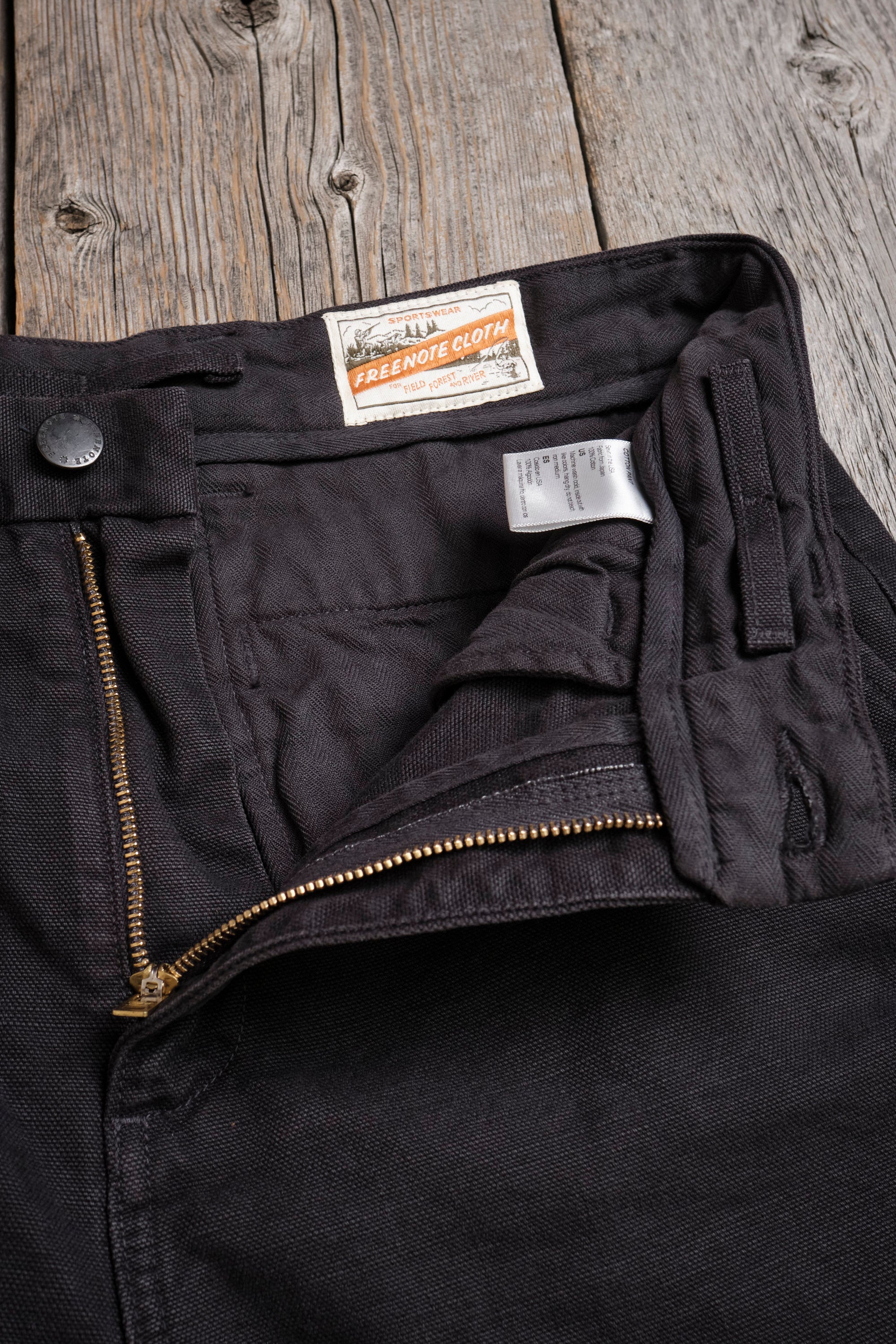 Deck Pant 14 Ounce Slub Black